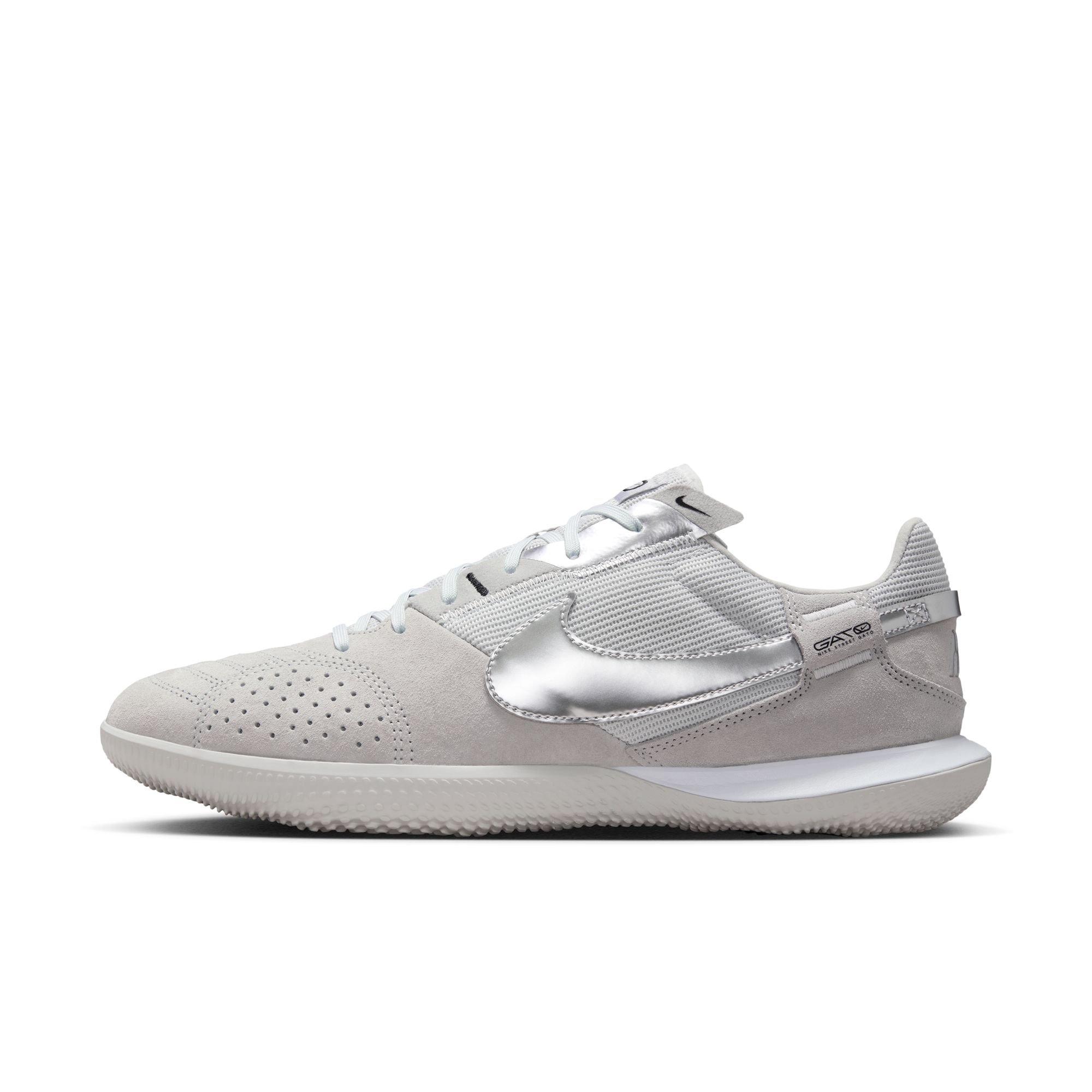 Nike Streetgato Low-Top "Lt Smoke Grey/Metallic Silver" Men's Soccer Shoe - SMOKE Thumbnail View 3