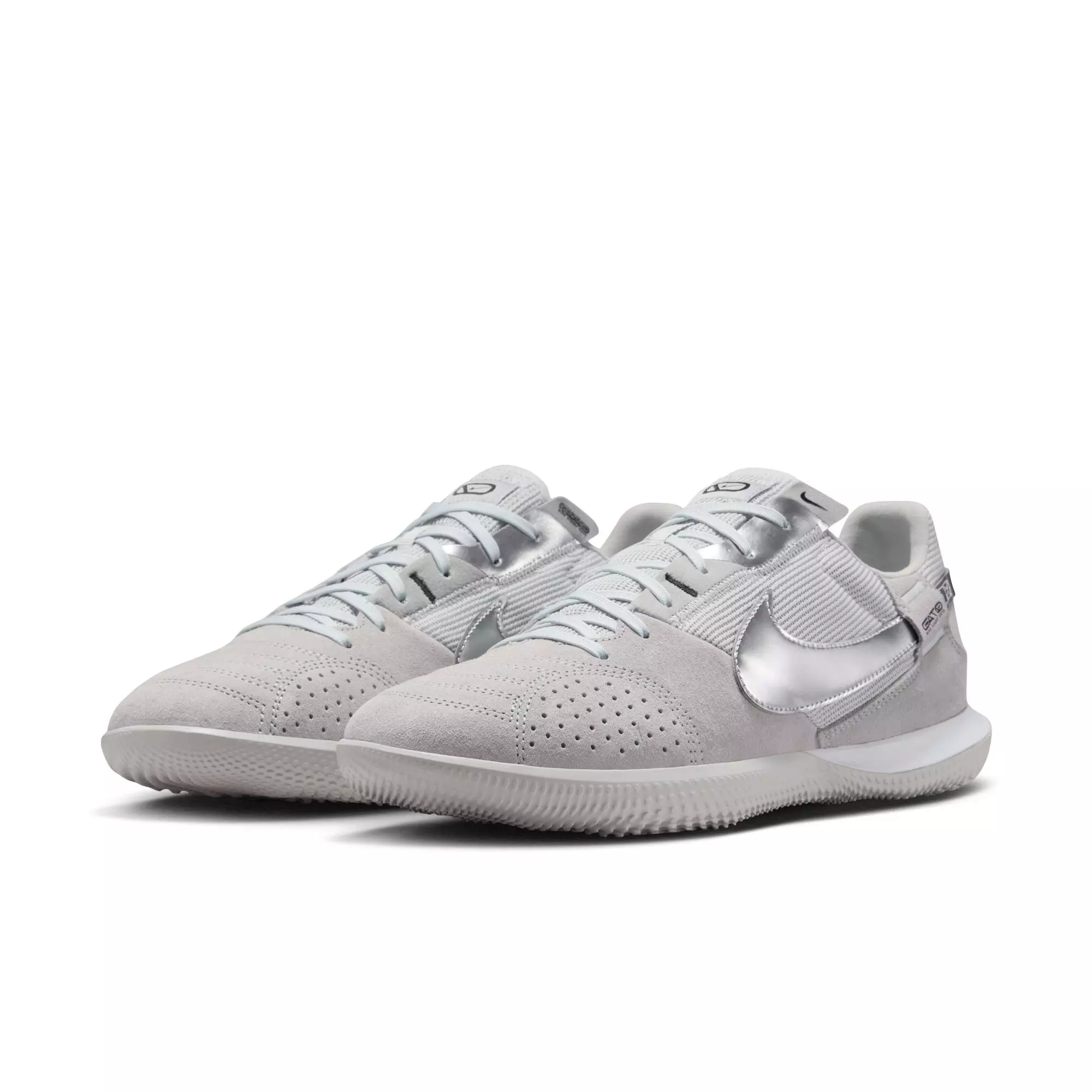 Nike Streetgato Low-Top "Lt Smoke Grey/Metallic Silver" Men's Soccer Shoe - SMOKE