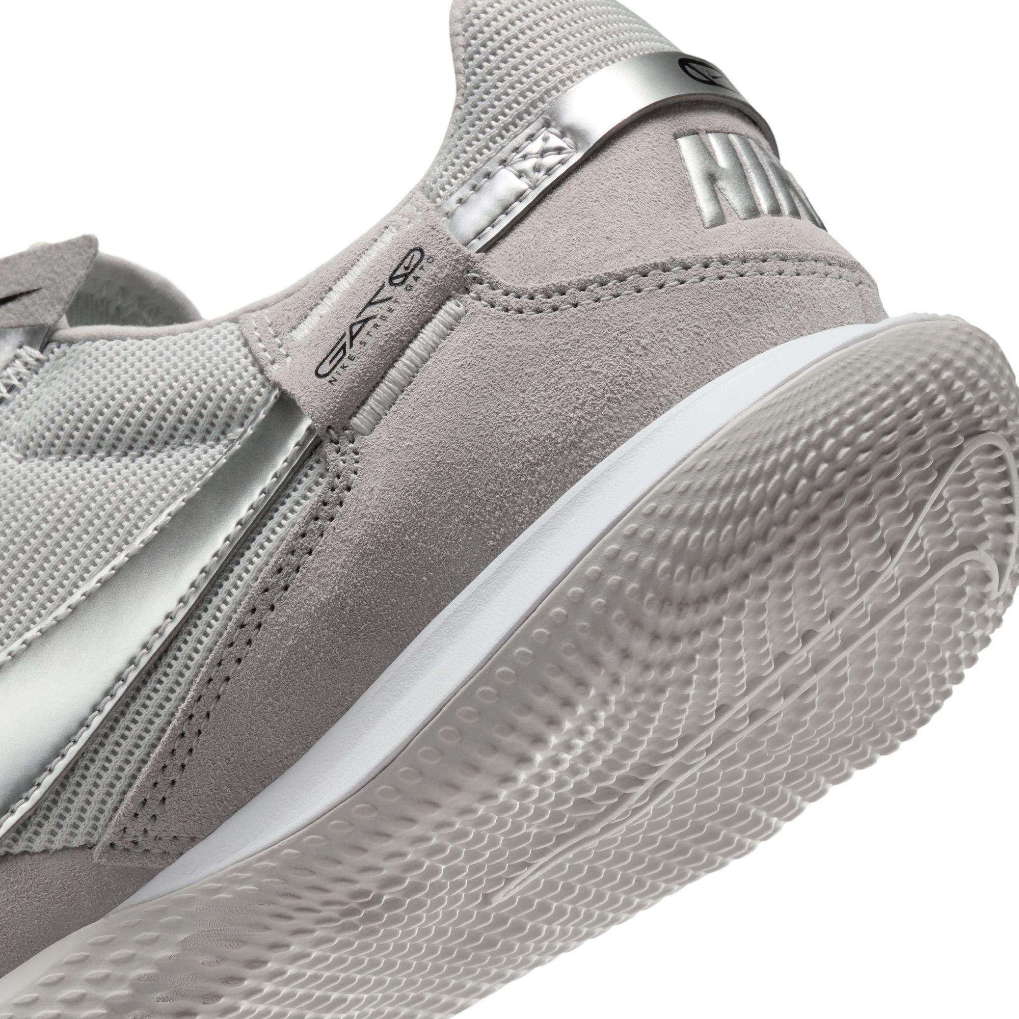Nike Streetgato Low-Top "Lt Smoke Grey/Metallic Silver" Men's Soccer Shoe - SMOKE Thumbnail View 10