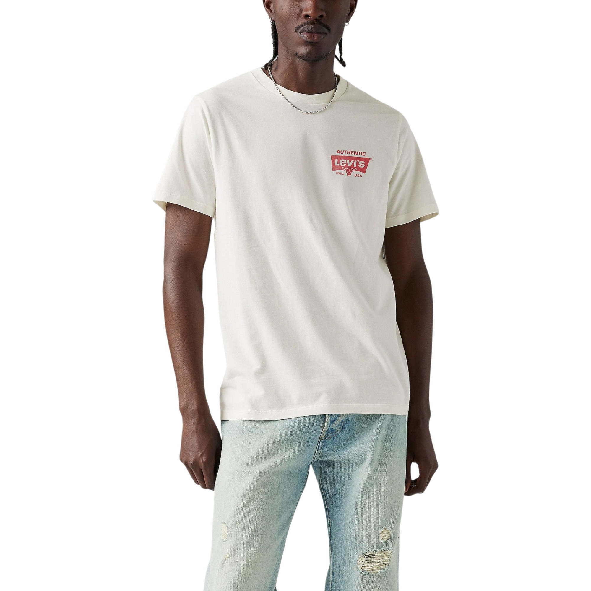 Levi's Men's Western Graphic Tee - CREAM Thumbnail View 1