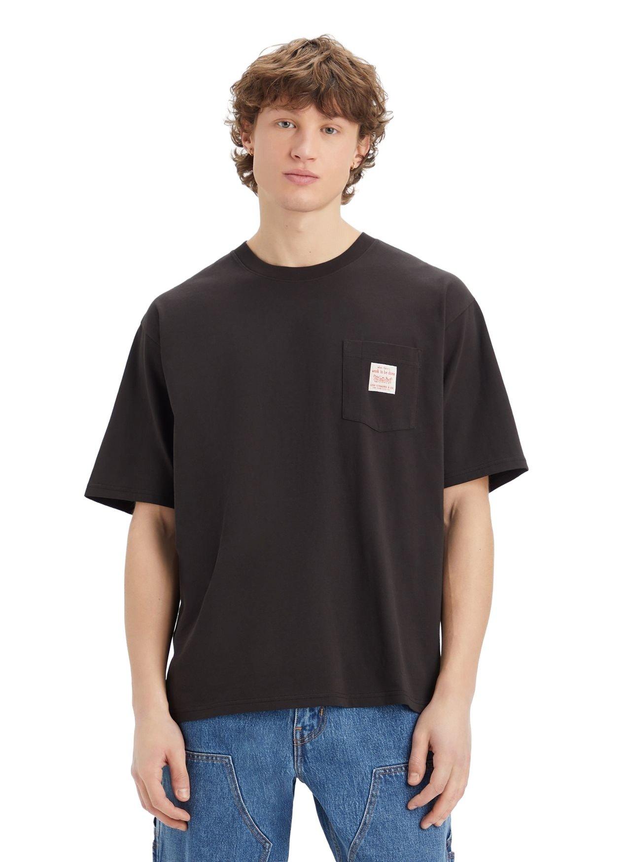 Levi's Men's Workwear Tee - Meteorite - BLACK Thumbnail View 1