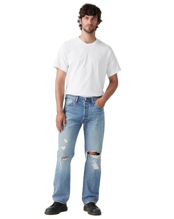 Levi's Men's 501 Lookin Good DX Straight Fit Denim Jeans - DENIM Thumbnail View 1