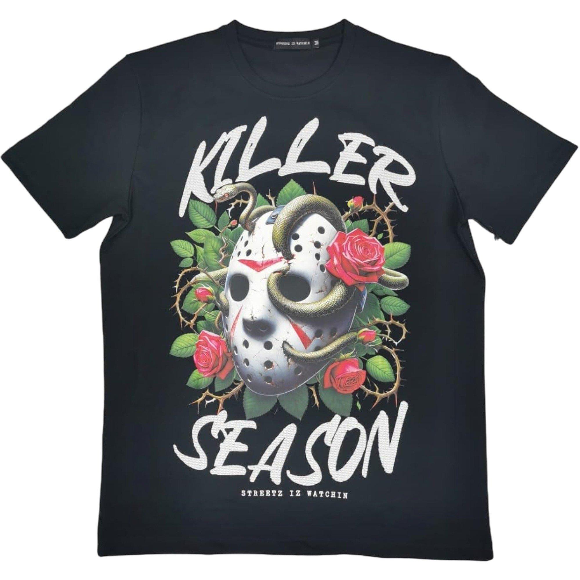 Streetz Iz Watchin Killer Season Men's Graphic Tee | Hibbett