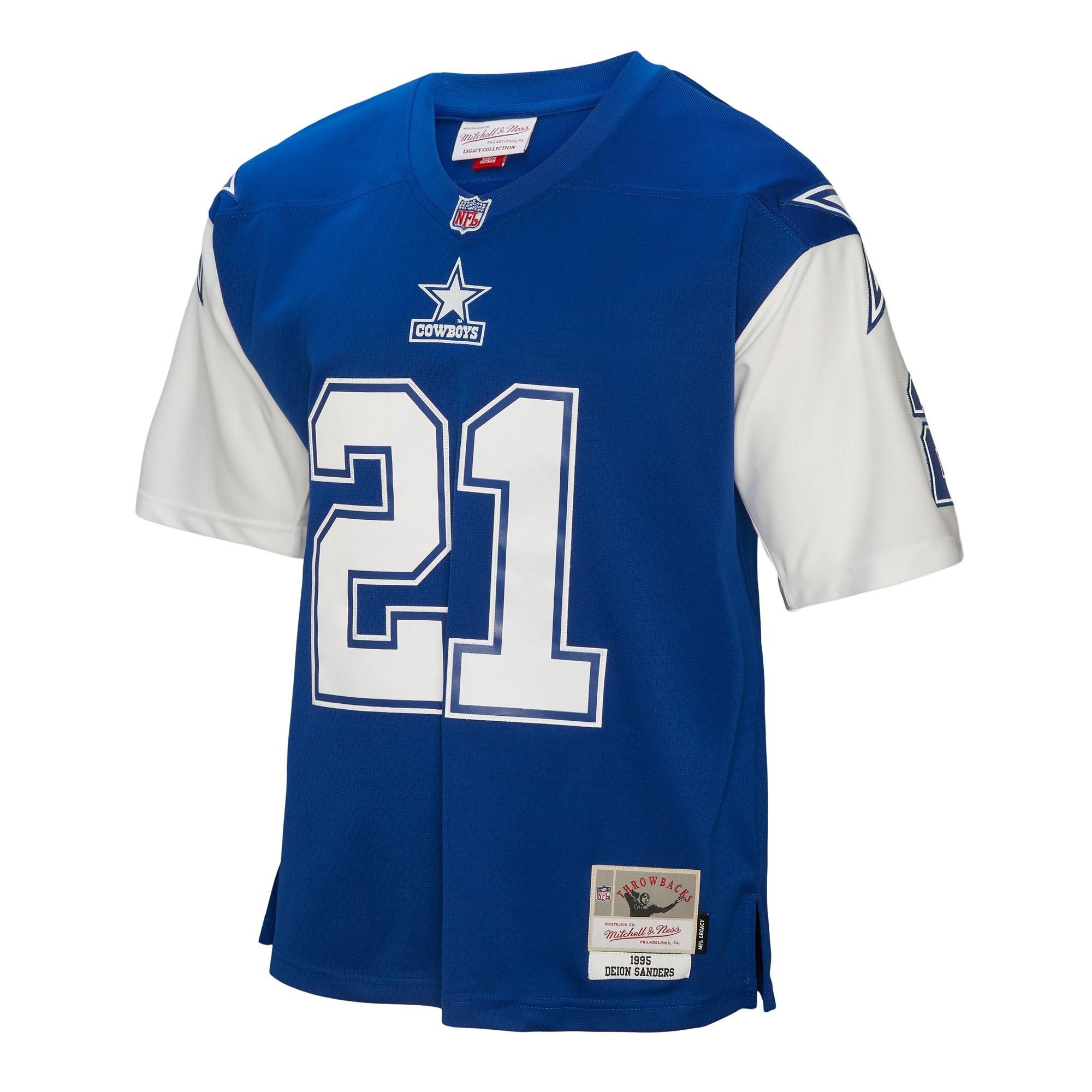 Mitchell & Ness Dallas Cowboys Deion Sanders 1995 Legacy Jersey - Navy - NAVY Thumbnail View 1