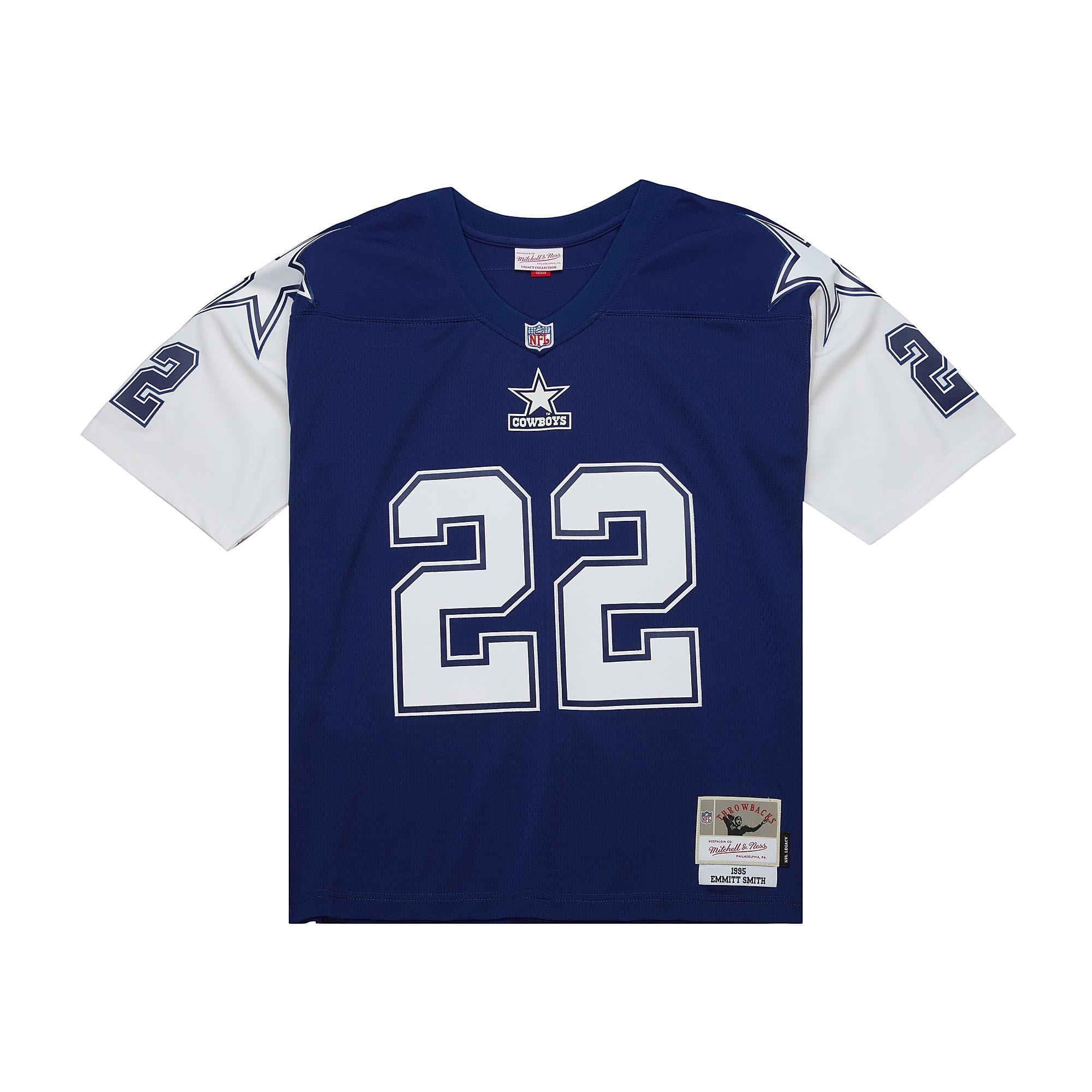 Mitchell & Ness Dallas Cowboys 1995 Emmitt Smith Legacy Jersey-Navy - NAVY Thumbnail View 1