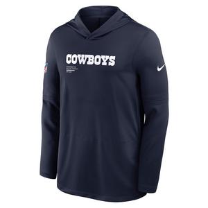 Nike Dallas Cowboys Light Weight Long Sleeve Hoodie Tee-Navy