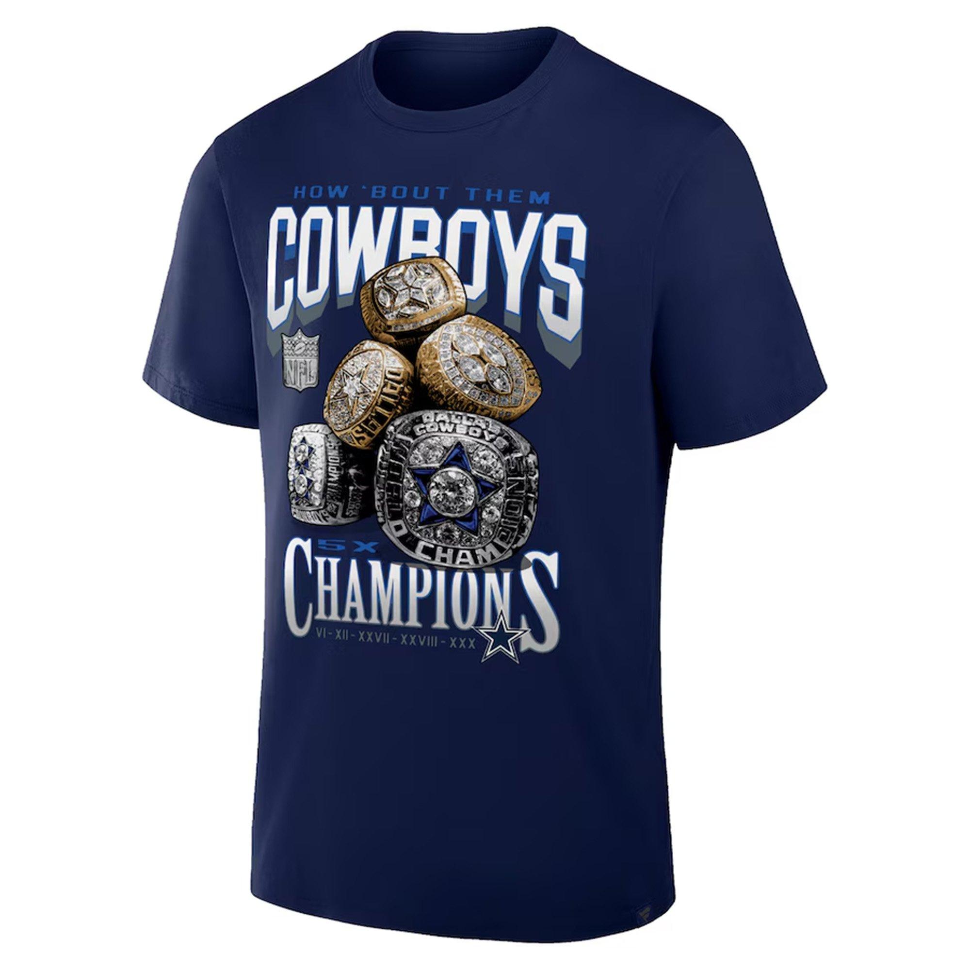 Nike Dallas Cowboys Rings Tee-Navy - NAVY Thumbnail View 1