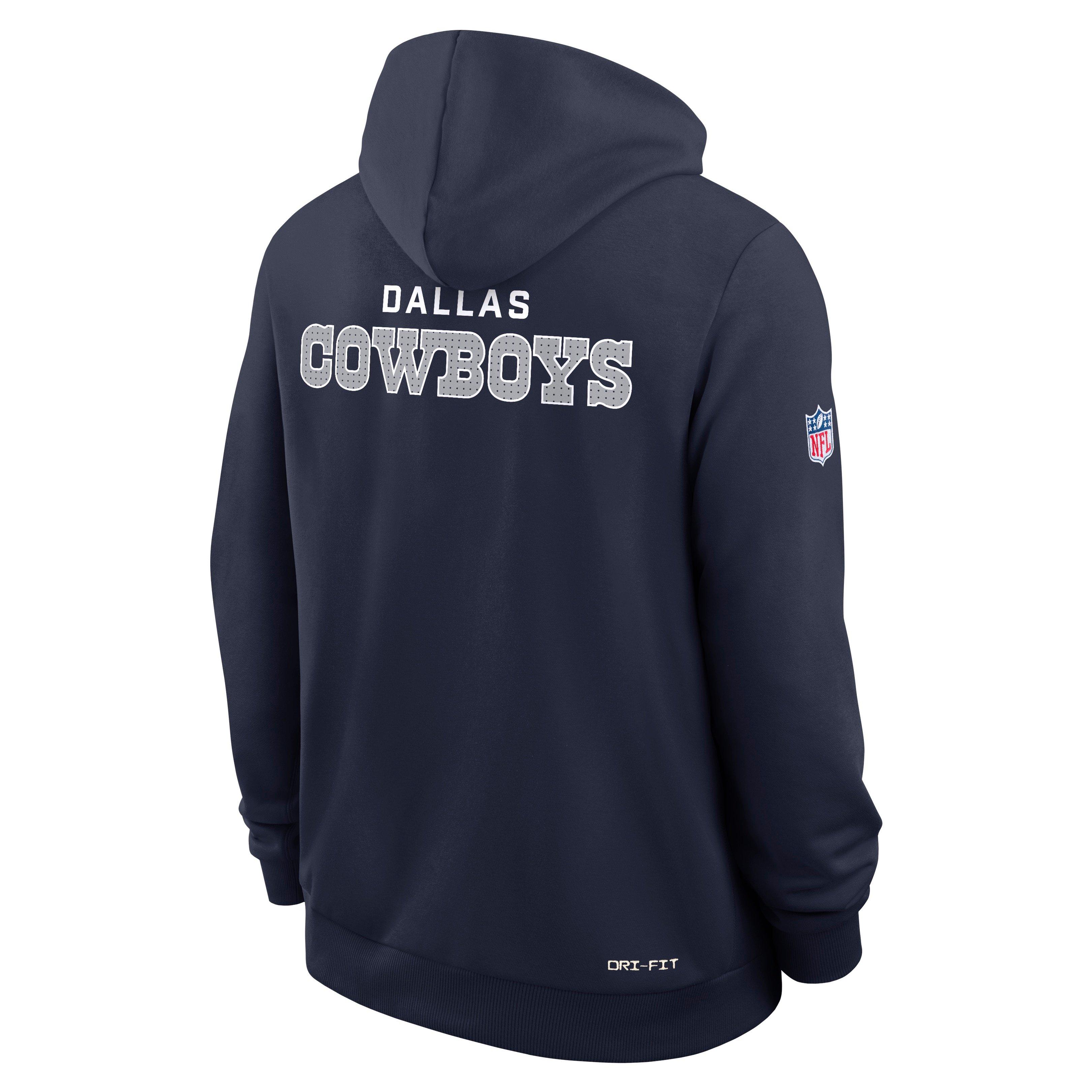 Nike Dallas Cowboys Pullover Hoodie-Navy - NAVY Thumbnail View 2