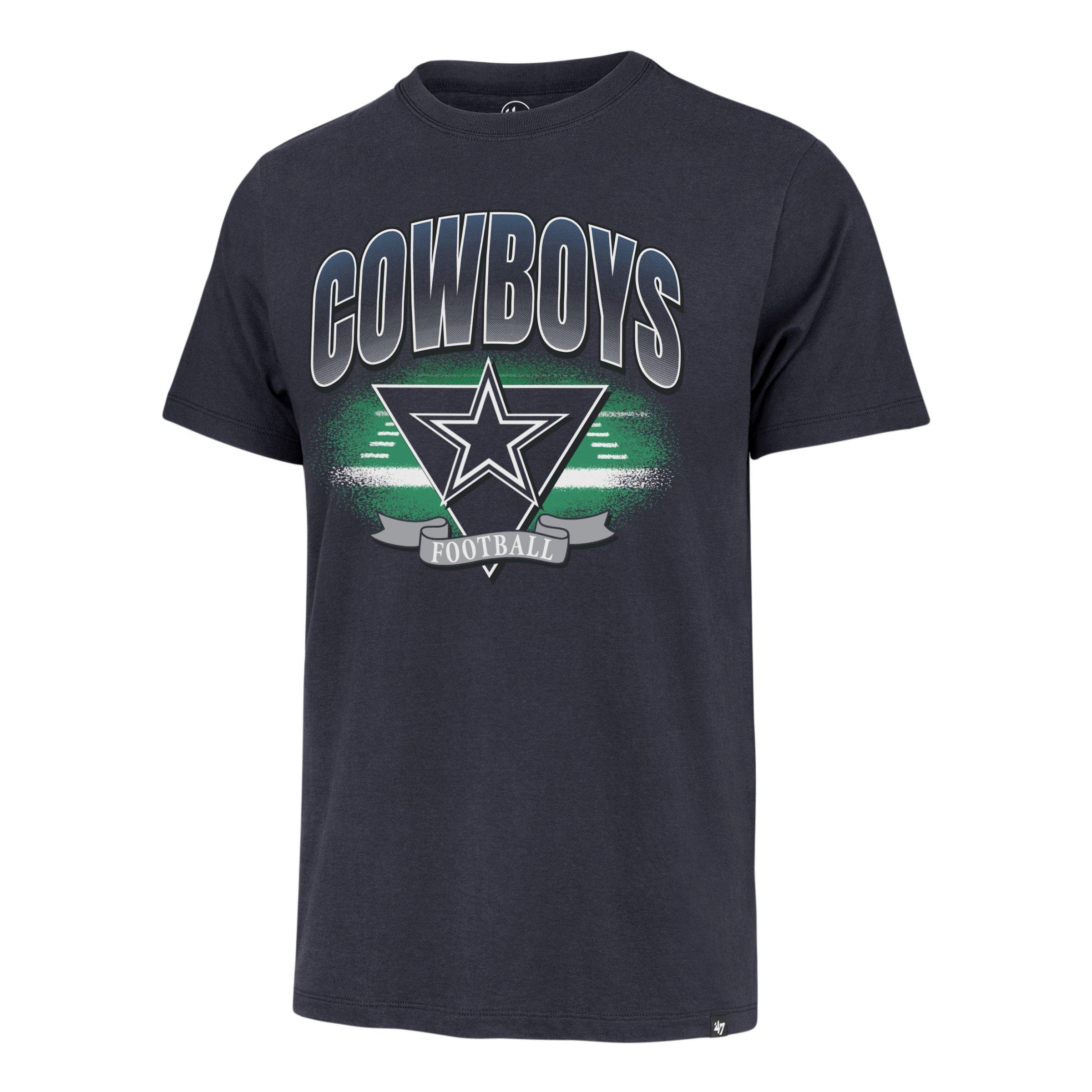 '47 Dallas Cowboys Arena Fade Tee-Royal - ROYAL Thumbnail View 1