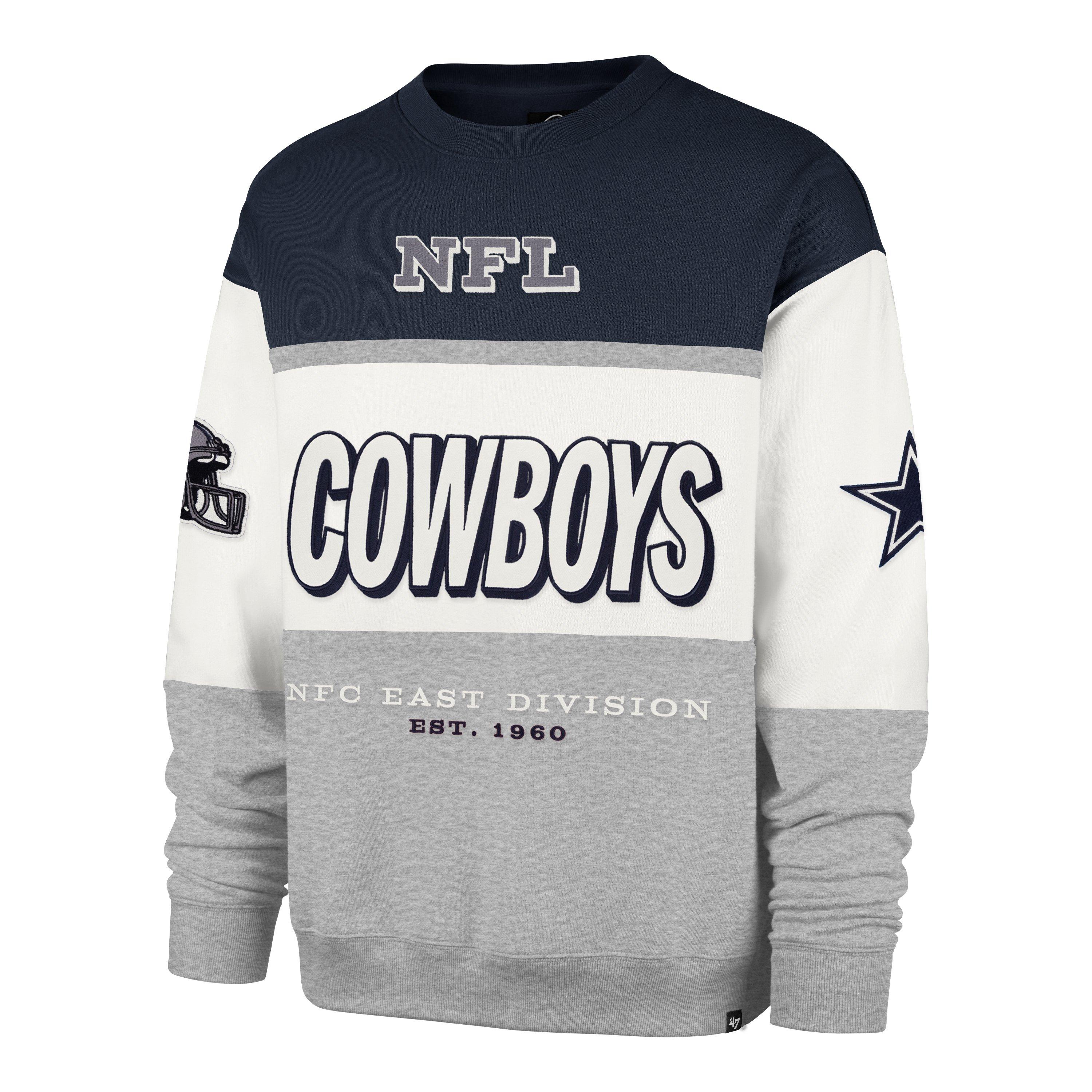 47 Dallas Cowboys Maximalist Crew Fleece Sweater - Cream - CREAM Thumbnail View 1