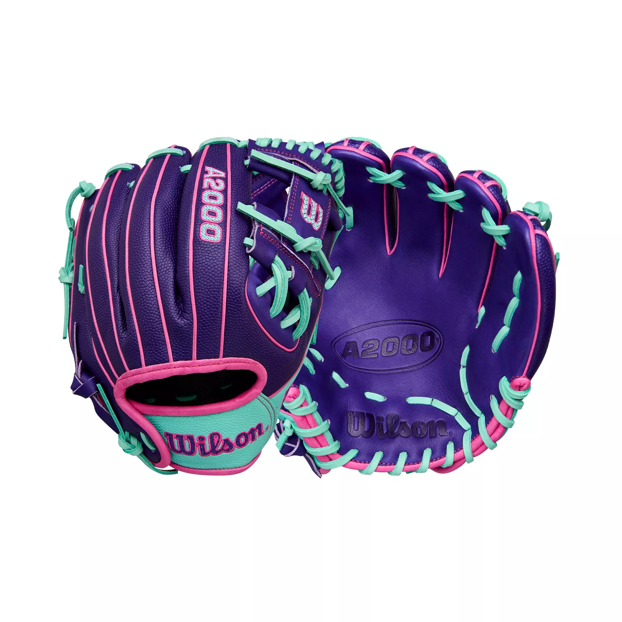 Wilson Winter A2000 DP15SS 11.5” Infield Baseball Glove 2025 - PURPLE/PINK