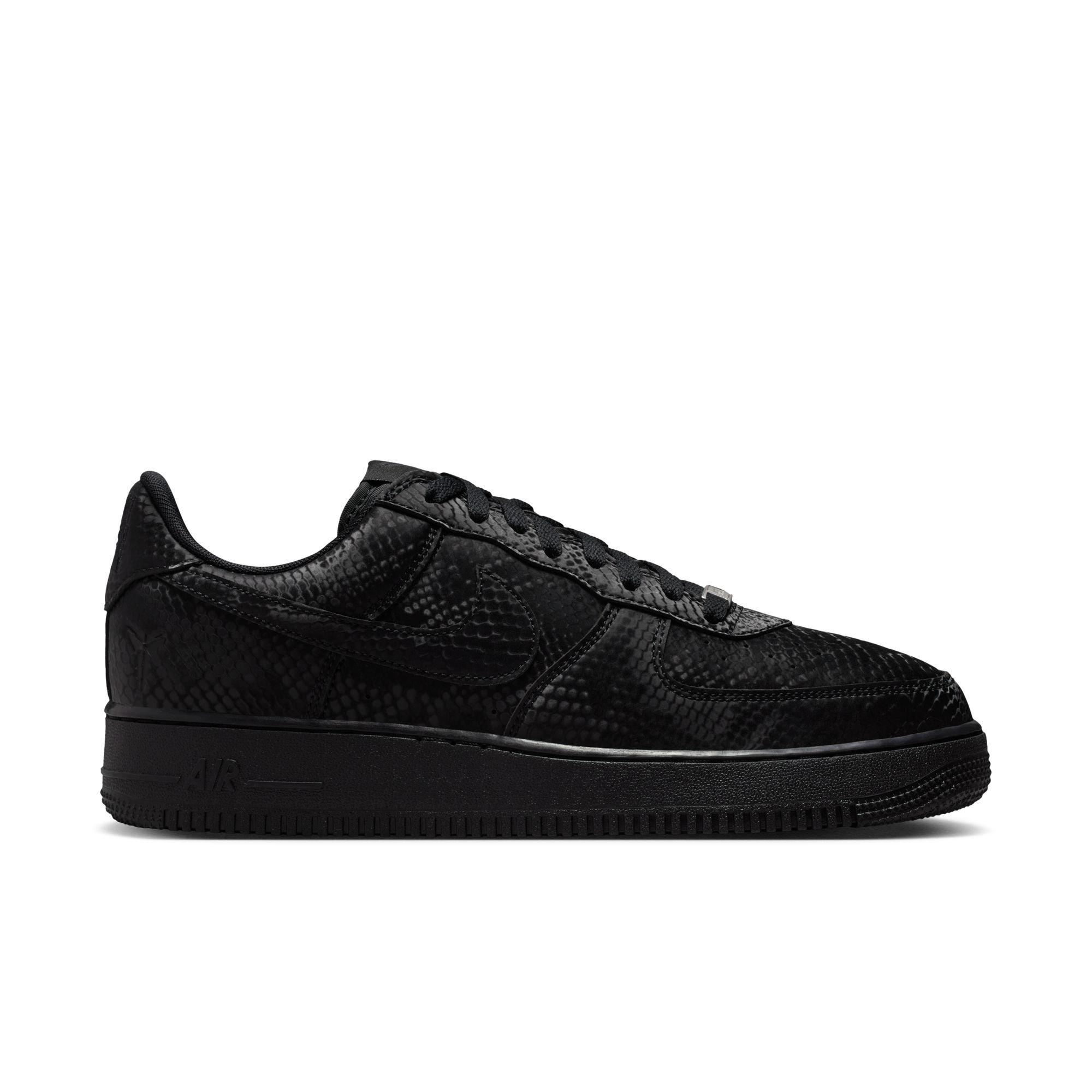 Nike Kobe Air Force 1 Low "Black" Men's Shoe - BLACK/BLUE Thumbnail View 1