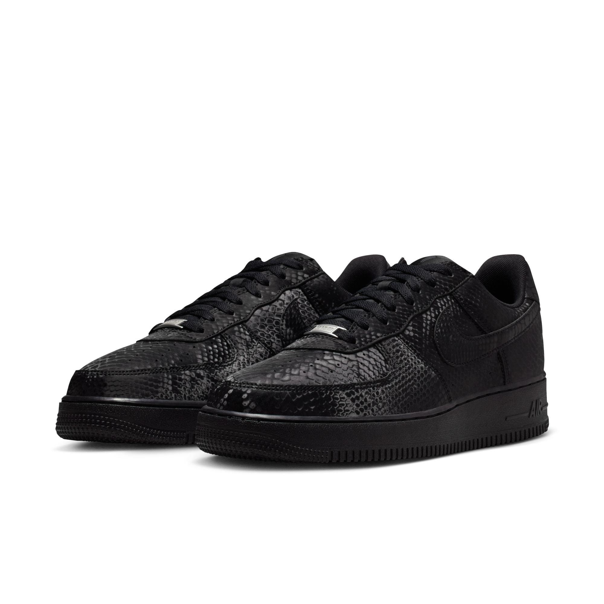 Nike Kobe Air Force 1 Low "Black" Men's Shoe - BLACK/BLUE Thumbnail View 3