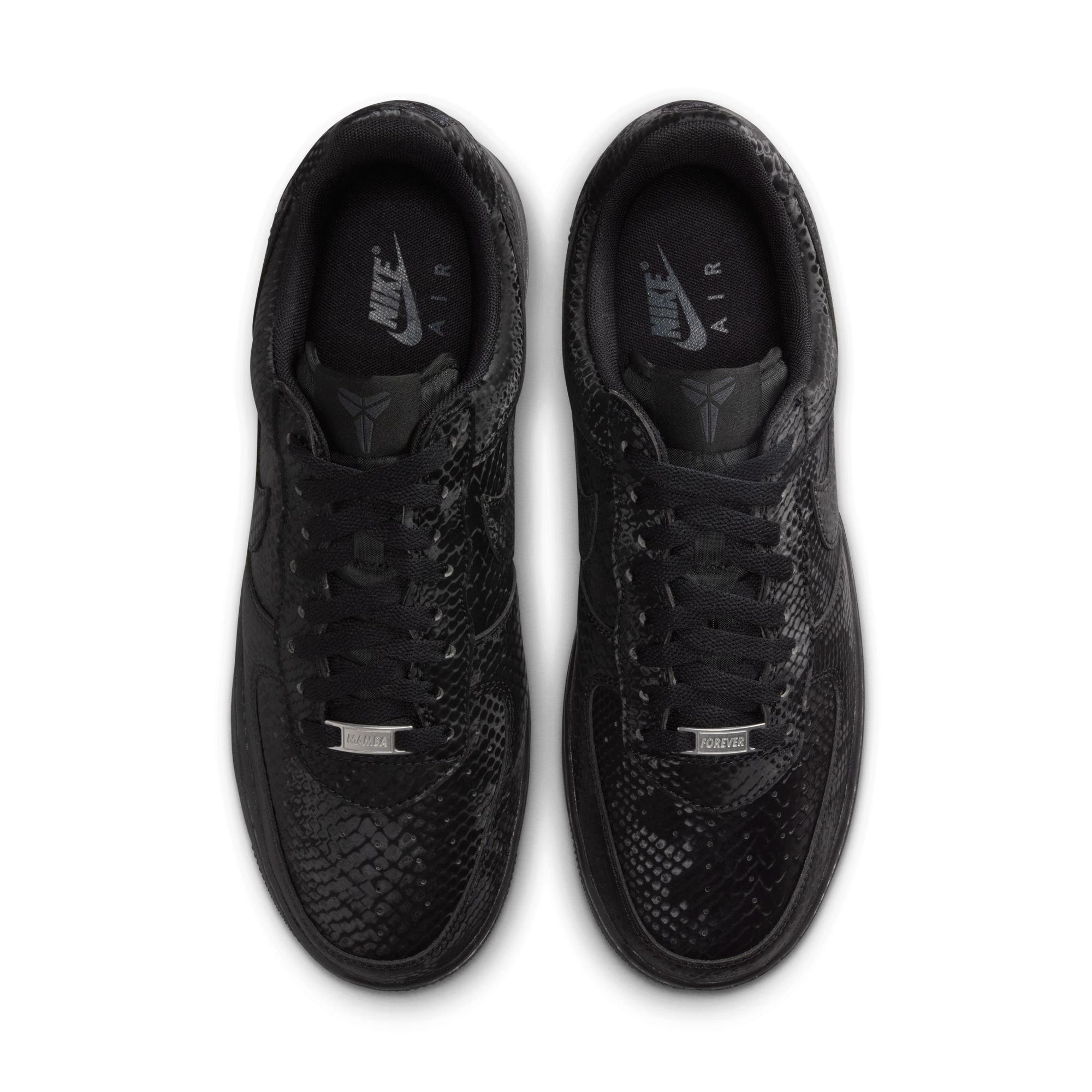 Nike Kobe Air Force 1 Low "Black" Men's Shoe - BLACK/BLUE Thumbnail View 11