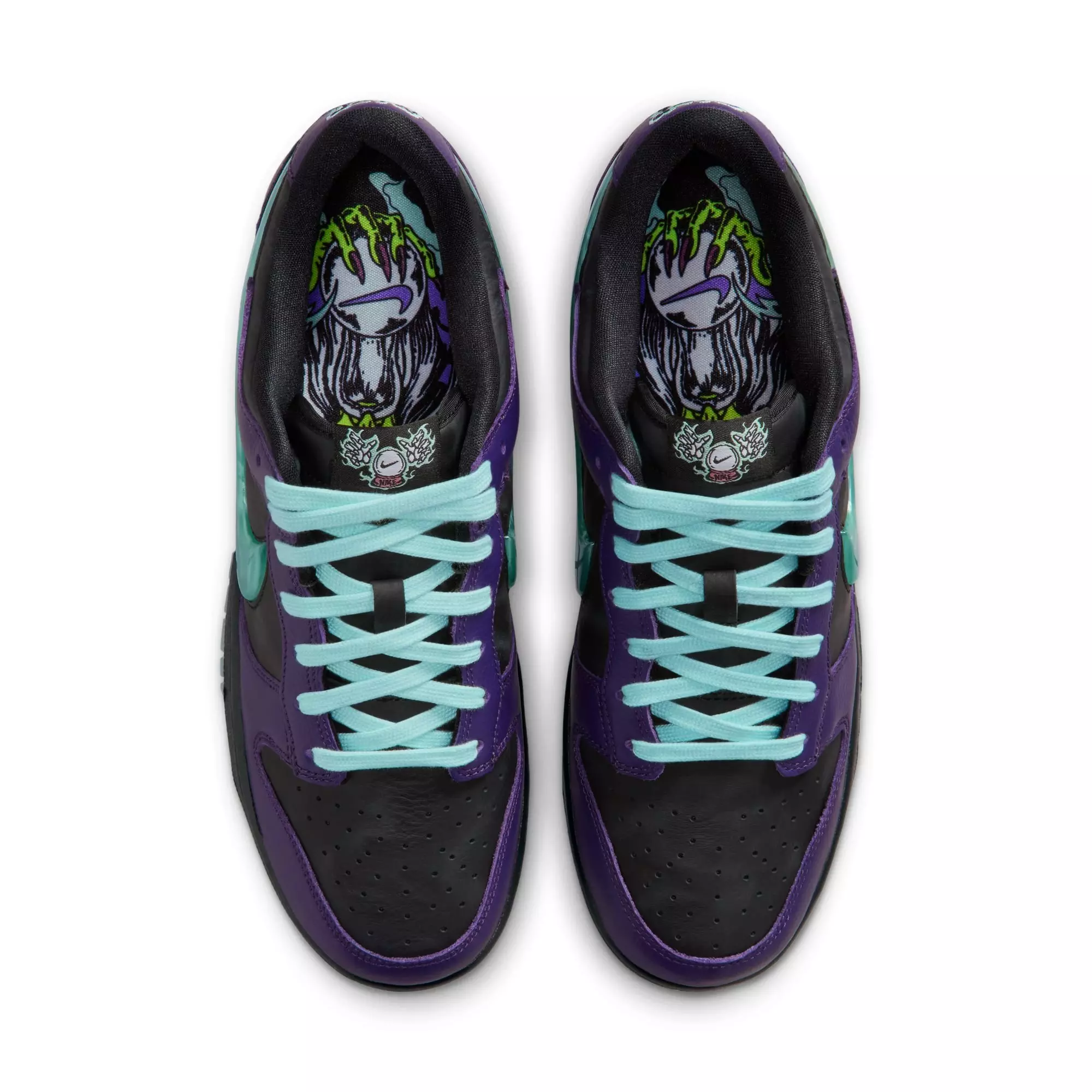 Nike Dunk Low Retro Limited "Black/Artisan Teal/Grand Purple" Men's Shoe - BLACK/PURPLE