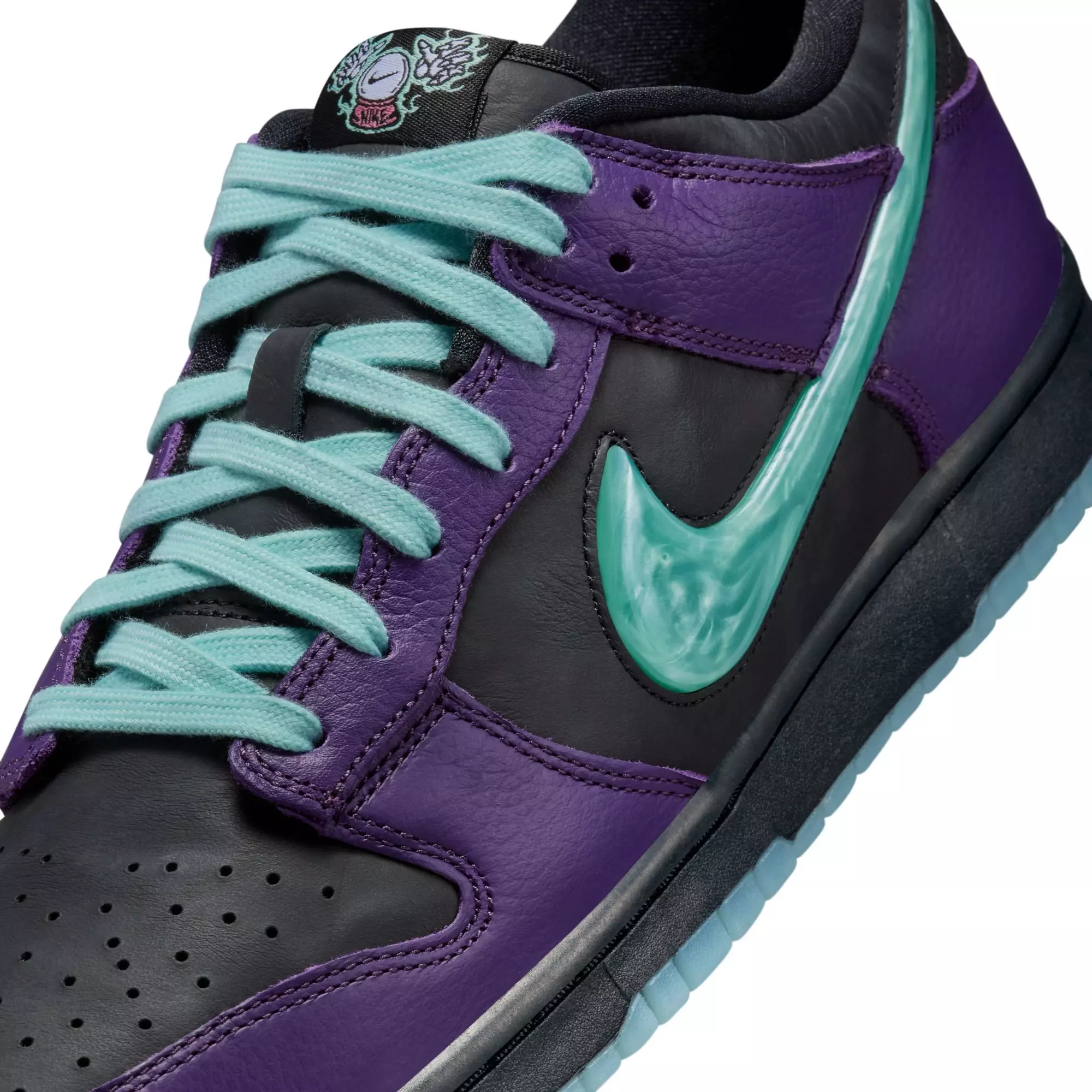 Nike Dunk Low Retro Limited "Black/Artisan Teal/Grand Purple" Men's Shoe - BLACK/PURPLE