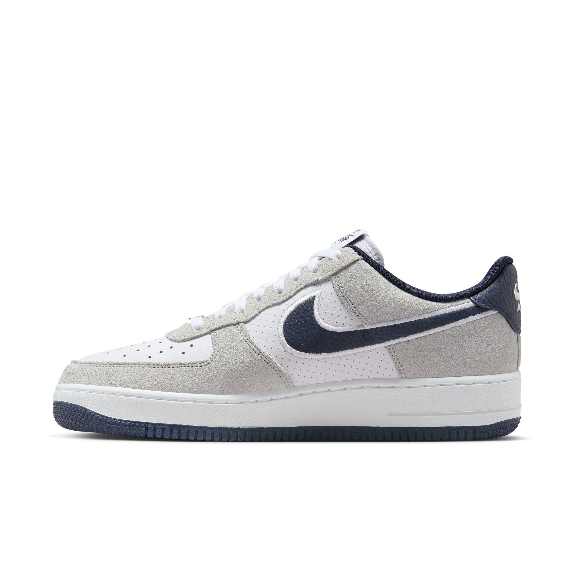 Nike Air Force 1 '07 LV8 "White/Obsidian/Pure Platinum/Team Red" Men's Shoe - WHITE/RED Thumbnail View 4