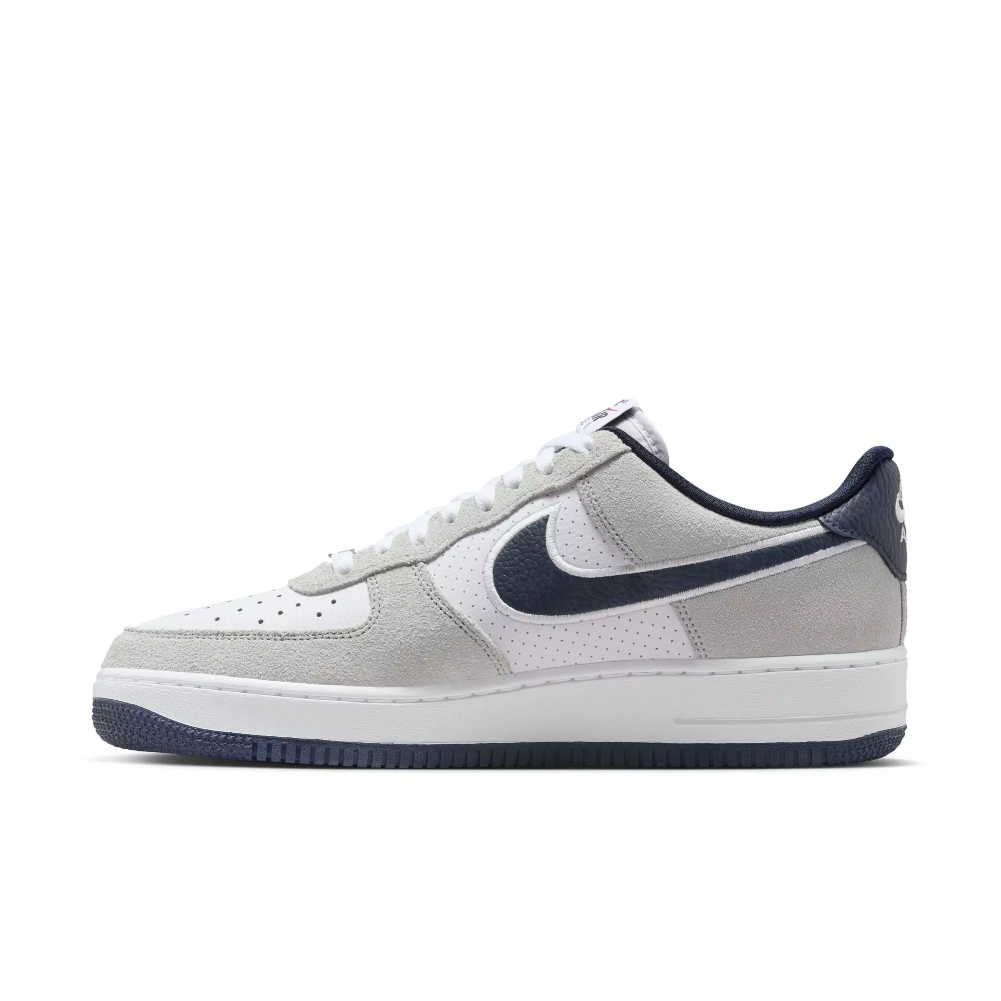 Nike Air Force 1 '07 LV8 "White/Obsidian/Pure Platinum/Team Red" Men's Shoe - WHITE/RED