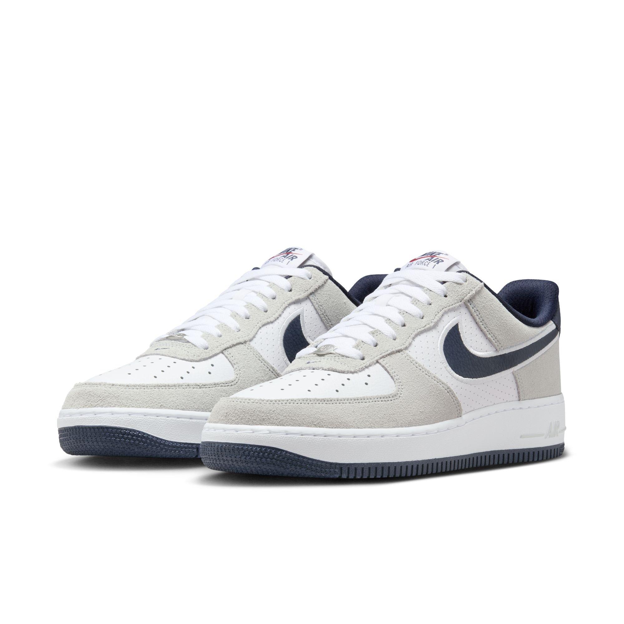Nike Air Force 1 '07 LV8 "White/Obsidian/Pure Platinum/Team Red" Men's Shoe - WHITE/RED Thumbnail View 5
