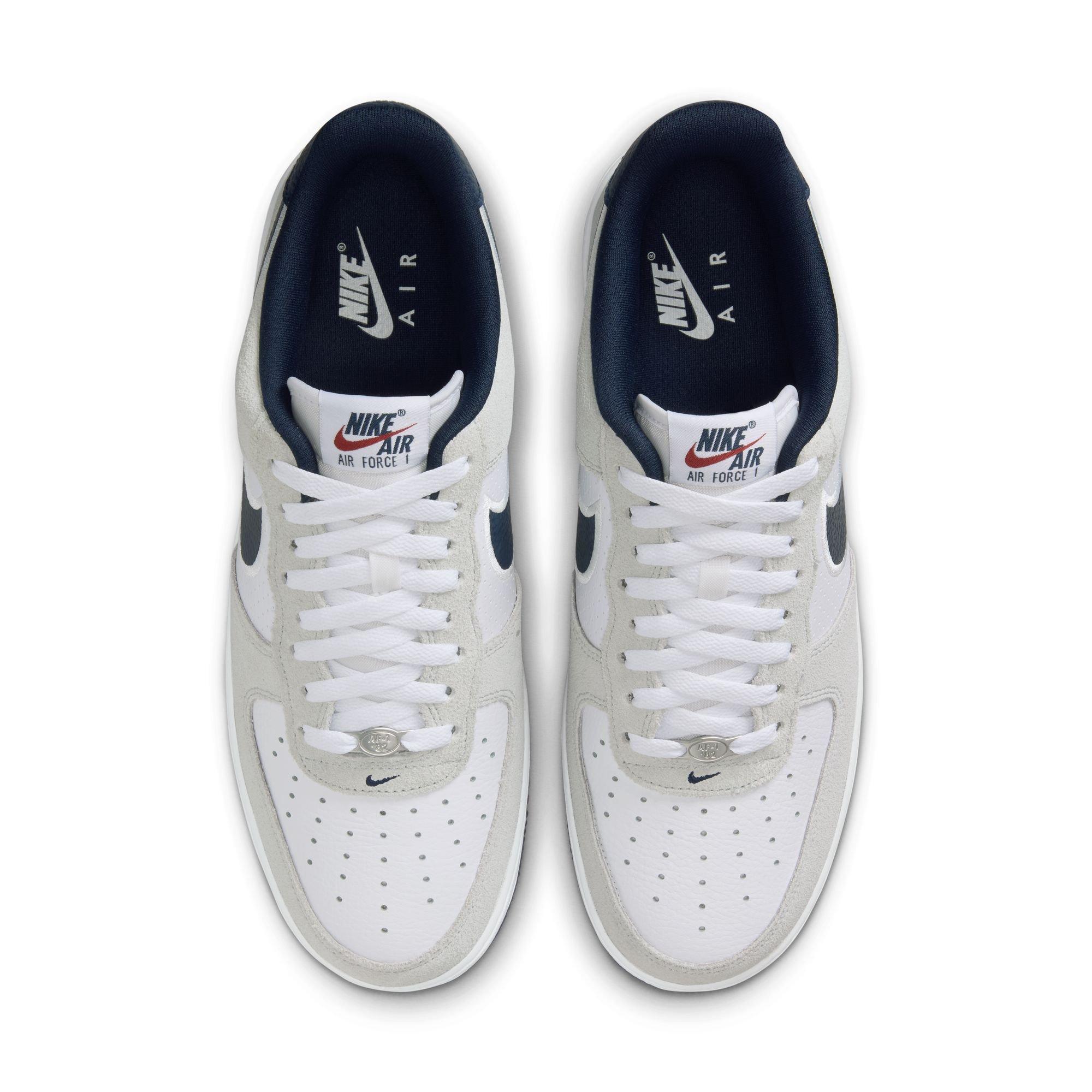Nike Air Force 1 '07 LV8 "White/Obsidian/Pure Platinum/Team Red" Men's Shoe - WHITE/RED Thumbnail View 6
