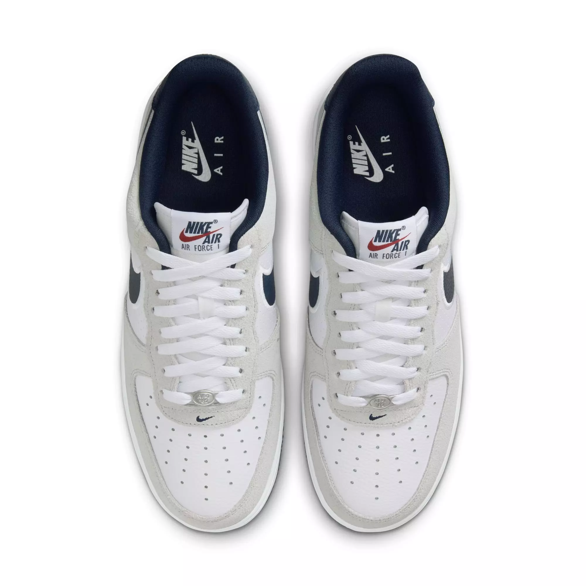 Nike Air Force 1 '07 LV8 "White/Obsidian/Pure Platinum/Team Red" Men's Shoe - WHITE/RED