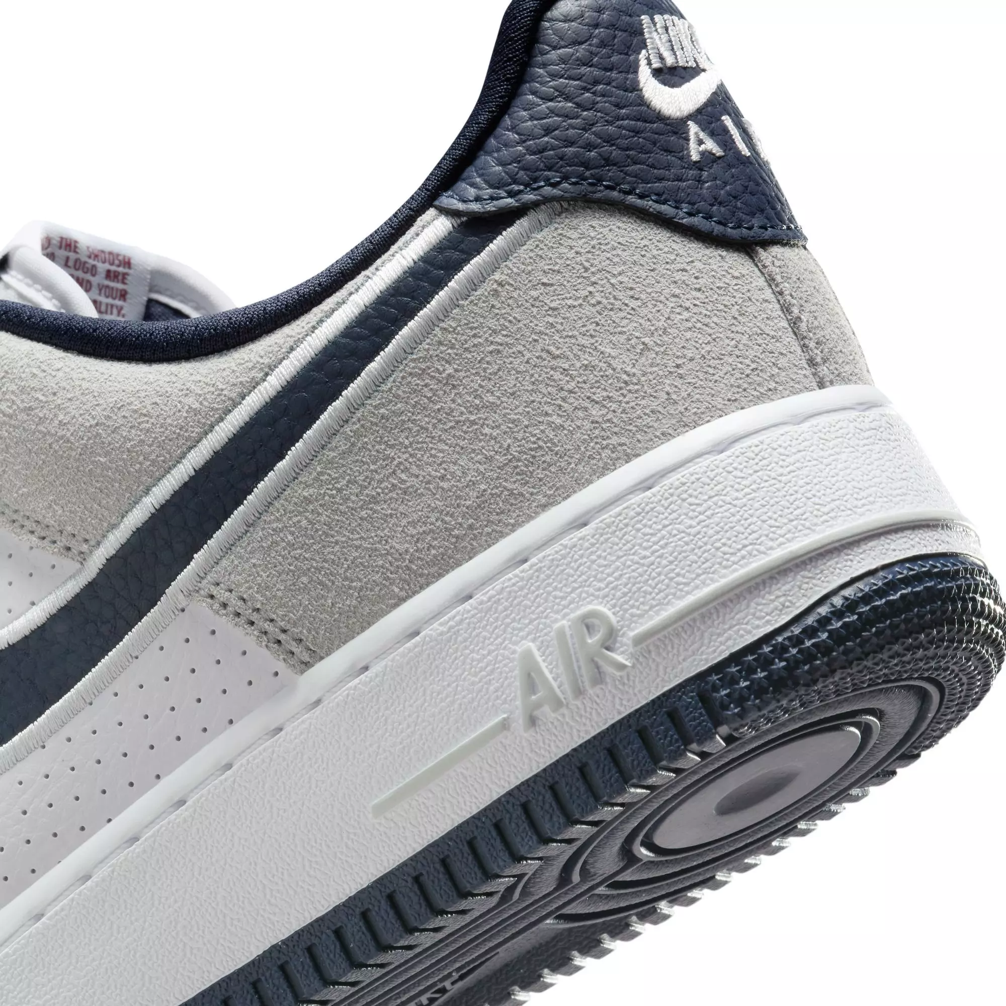 Nike Air Force 1 '07 LV8 "White/Obsidian/Pure Platinum/Team Red" Men's Shoe - WHITE/RED