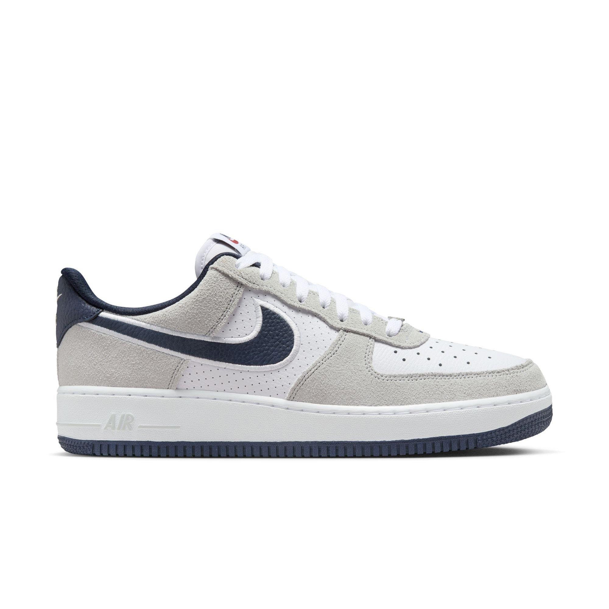 Nike Air Force 1 '07 LV8 "White/Obsidian/Pure Platinum/Team Red" Men's Shoe - WHITE/RED Thumbnail View 1
