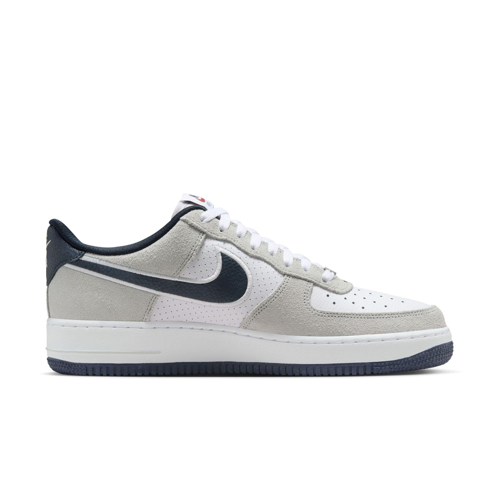 Nike Air Force 1 '07 LV8 "White/Obsidian/Pure Platinum/Team Red" Men's Shoe - WHITE/RED Thumbnail View 2