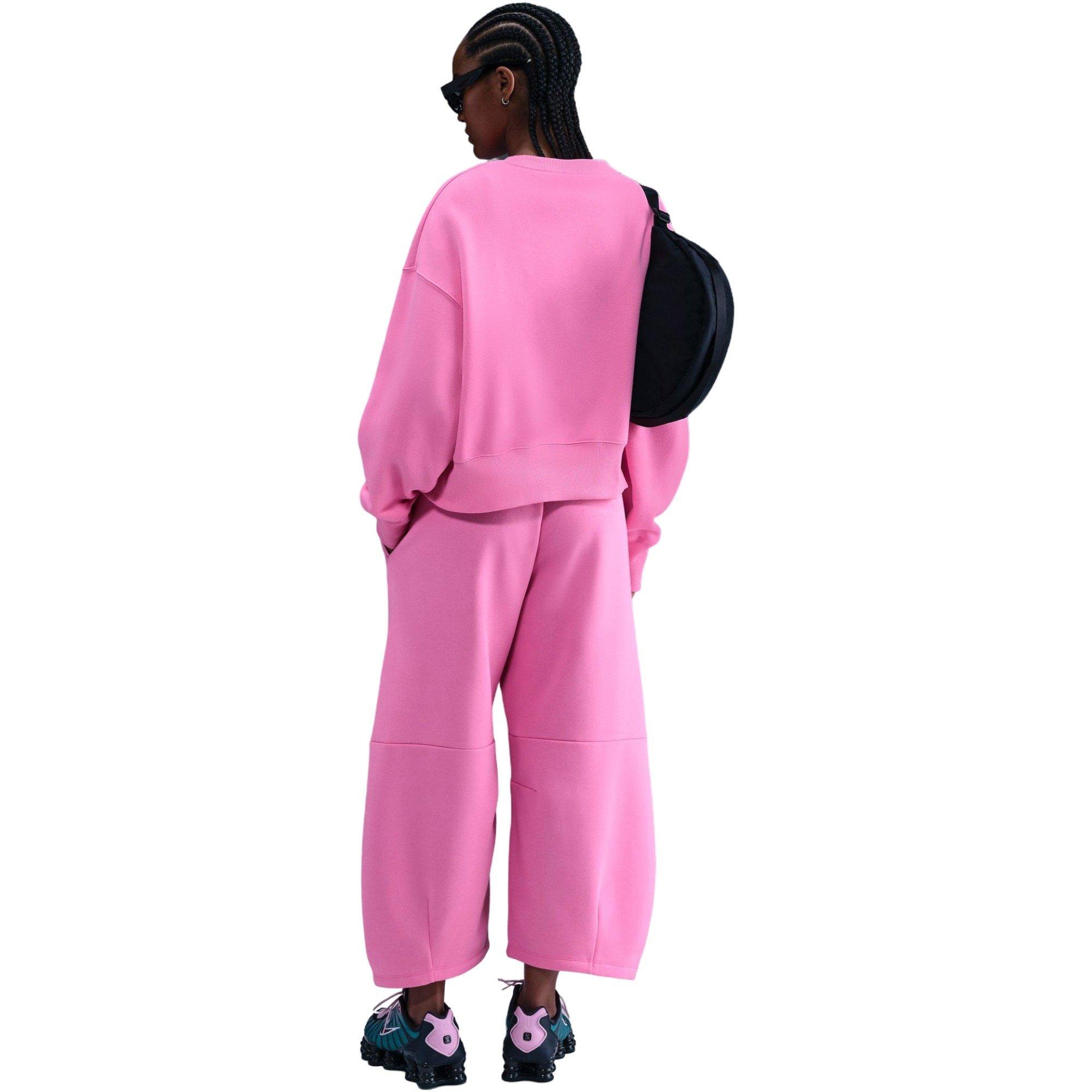 Nike Women's Sportswear Phoenix Loose Mid-Rise Barrel Pants - PINK Thumbnail View 2