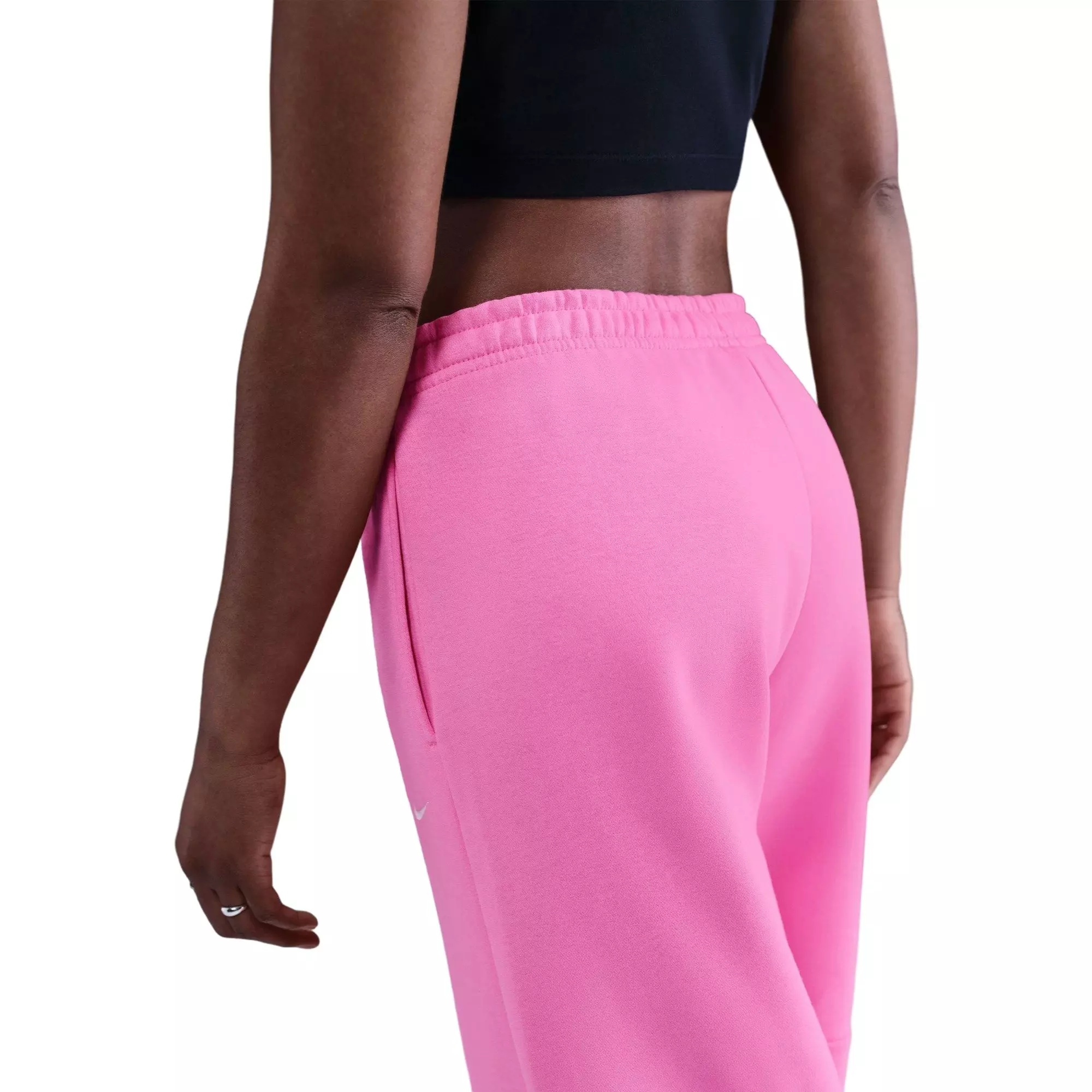 Nike Women's Sportswear Phoenix Loose Mid-Rise Barrel Pants - PINK