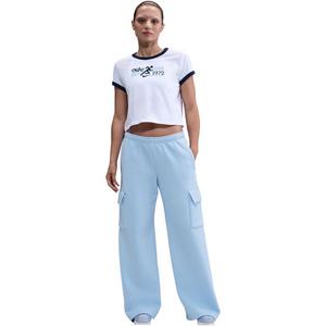 Nike Women's Sportwear Phoenix Wide Leg Cargo Pants-Blue