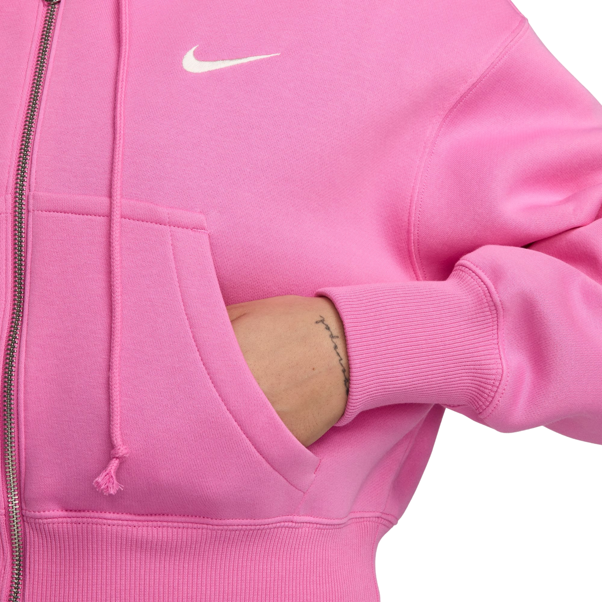 Nike Women's Sportswear Phoenix Fleece Loose Full-Zip Crop