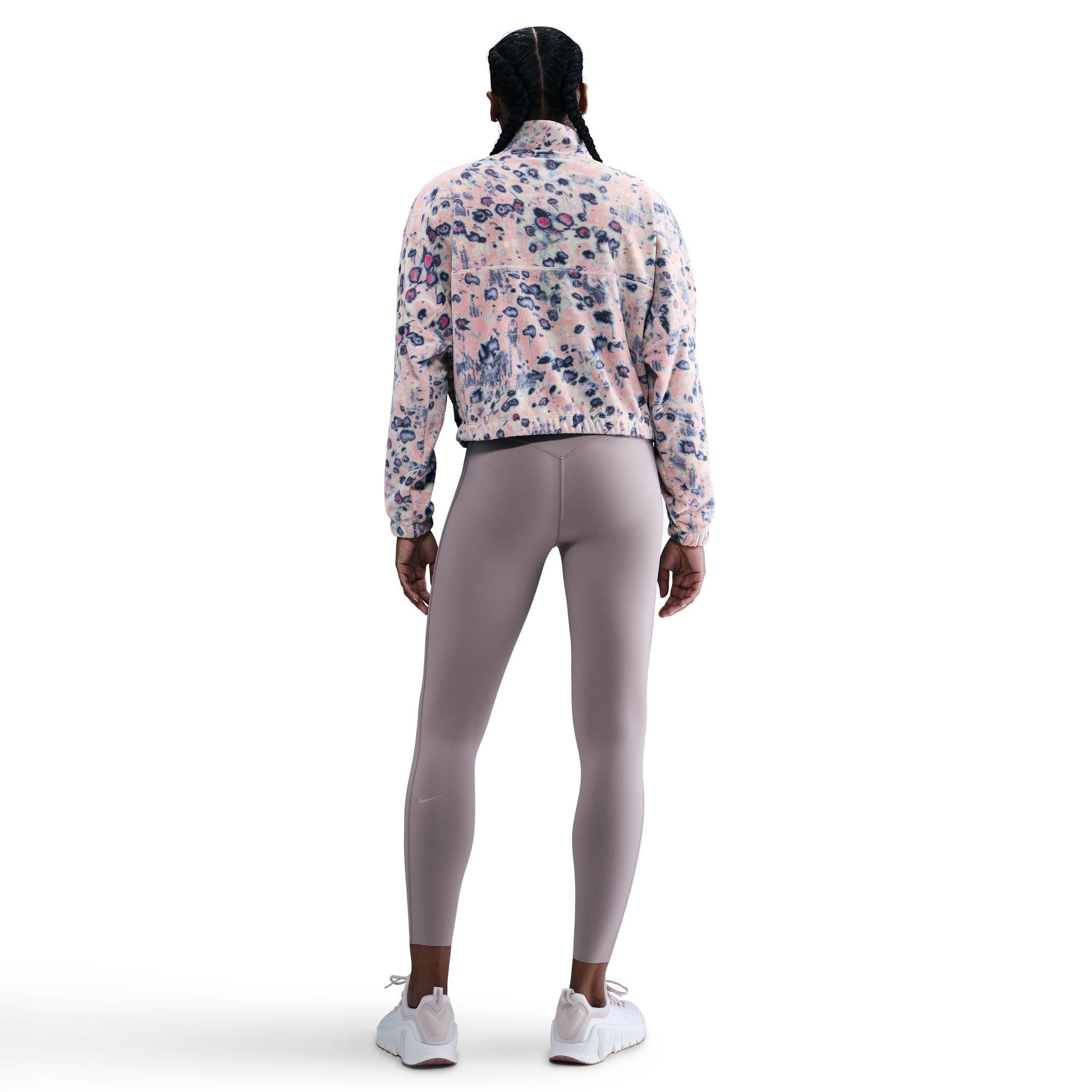 Nike Women's One Therma-FIT 1/2-Zip Fleece Jacket - MULTI-COLOR Thumbnail View 2