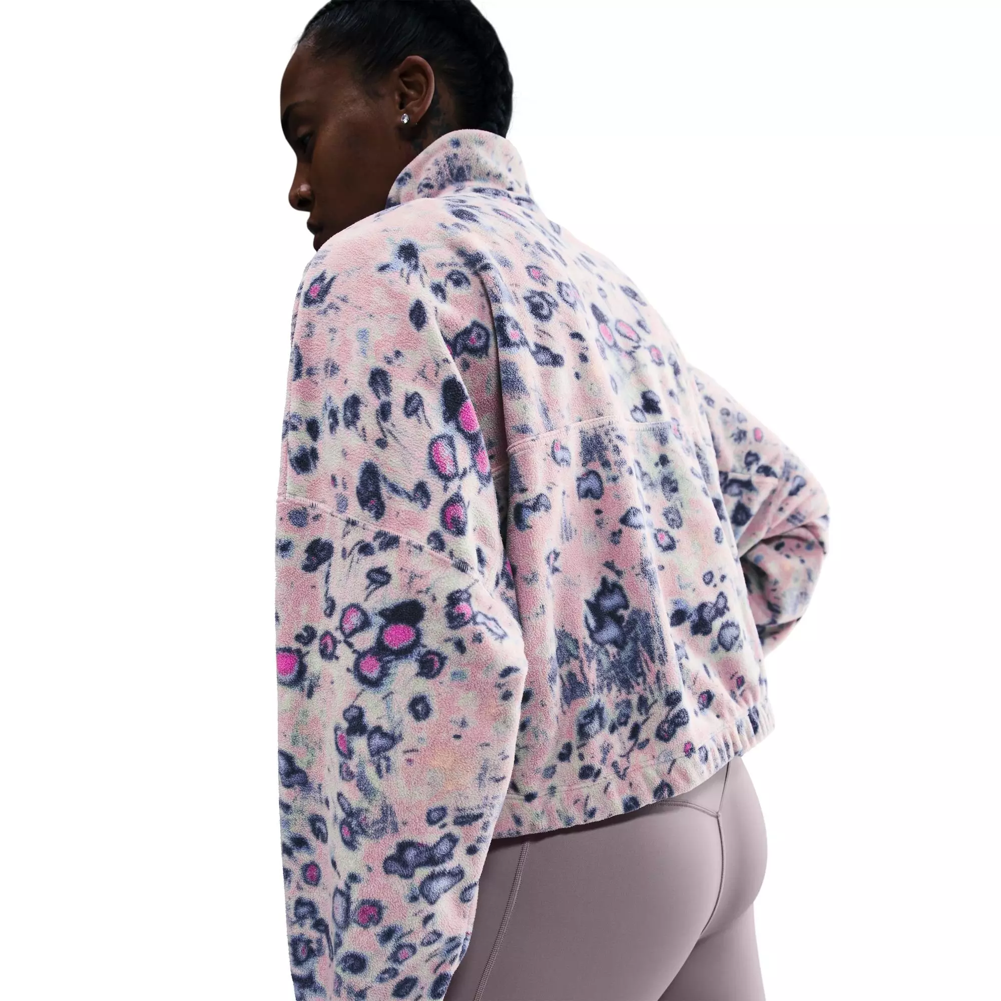 Nike Women's One Therma-FIT 1/2-Zip Fleece Jacket - MULTI-COLOR