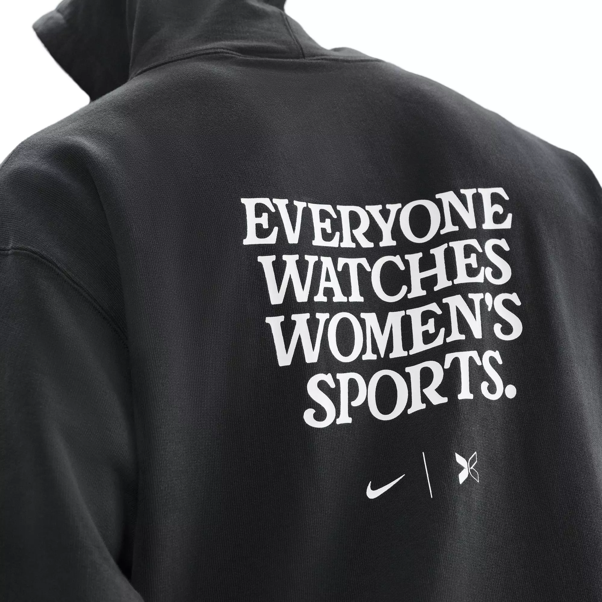 Nike Women's By TOGETHXR Everyone Watches Women's Sports™ Pullover Hoodie - BLACK