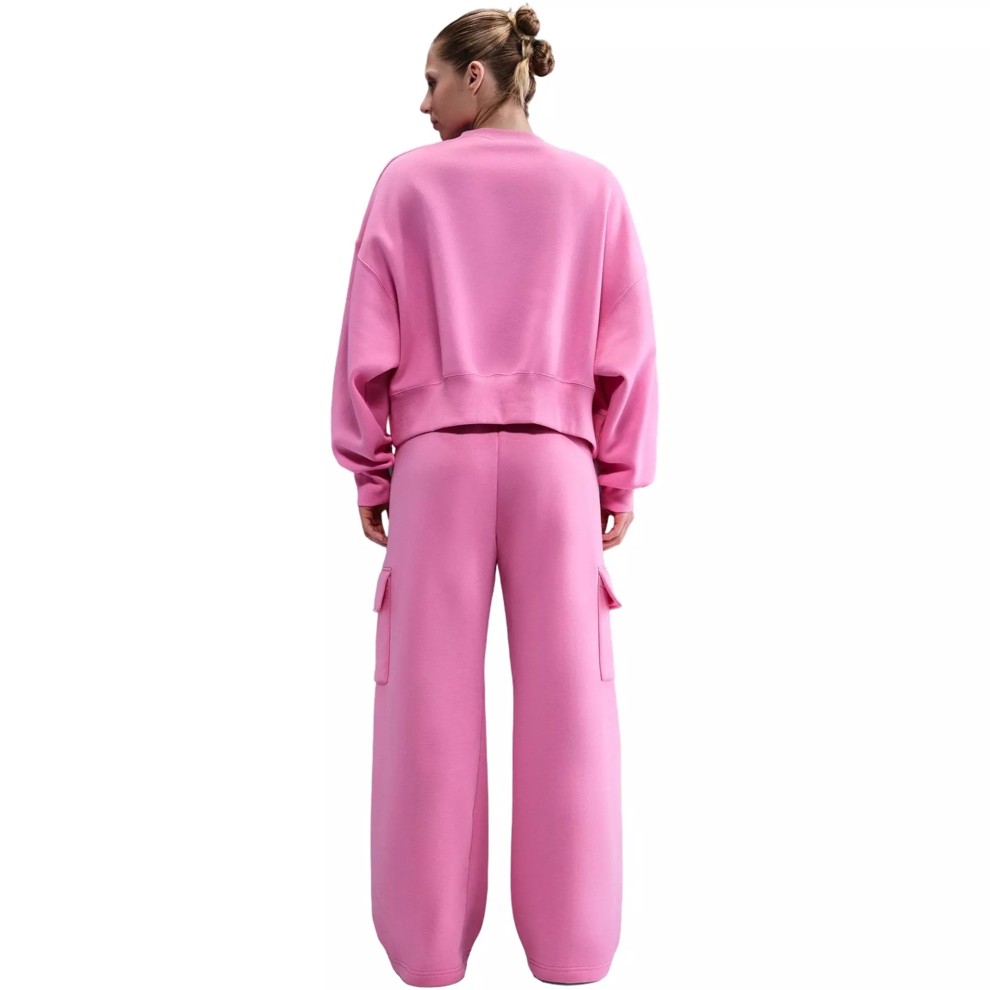 Nike Women's Sportwear Phoenix Wide Leg Cargo Pants - PINK