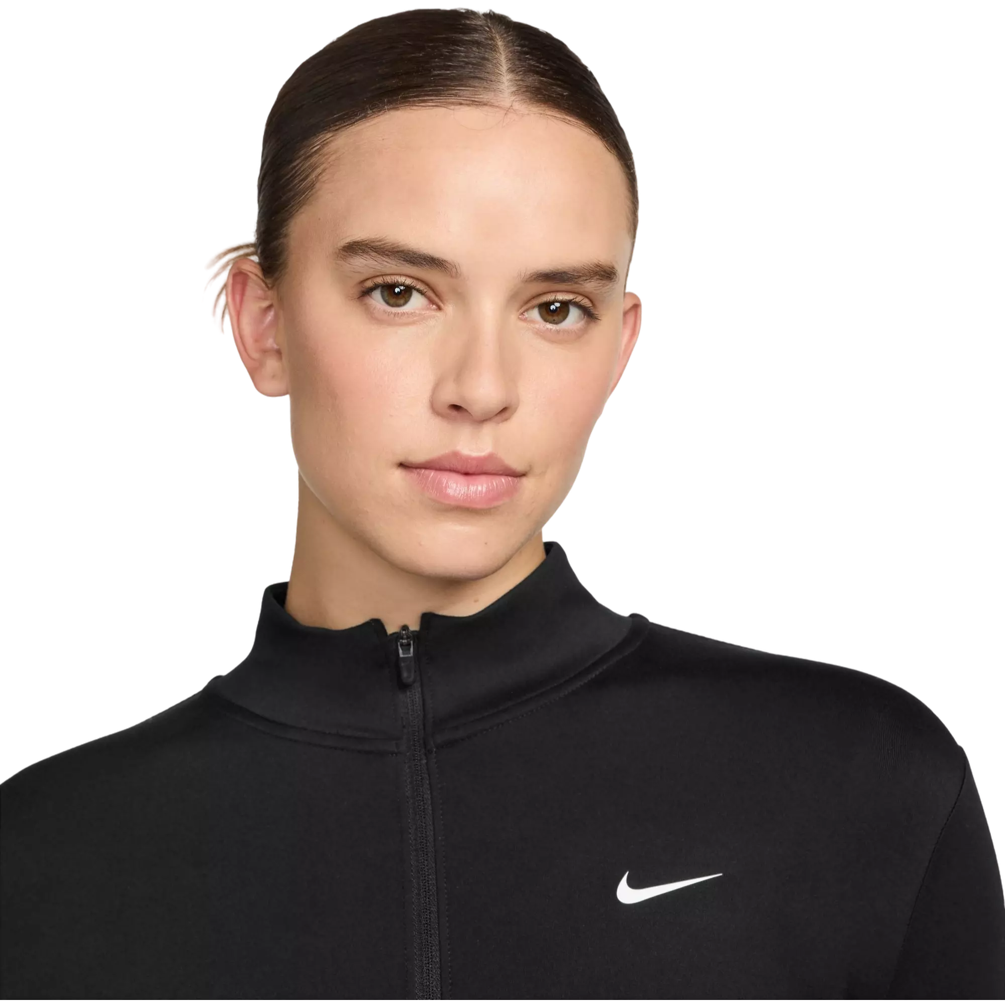 Nike Women's One Fitted Dri-FIT Full-Zip Jacket - BLACK
