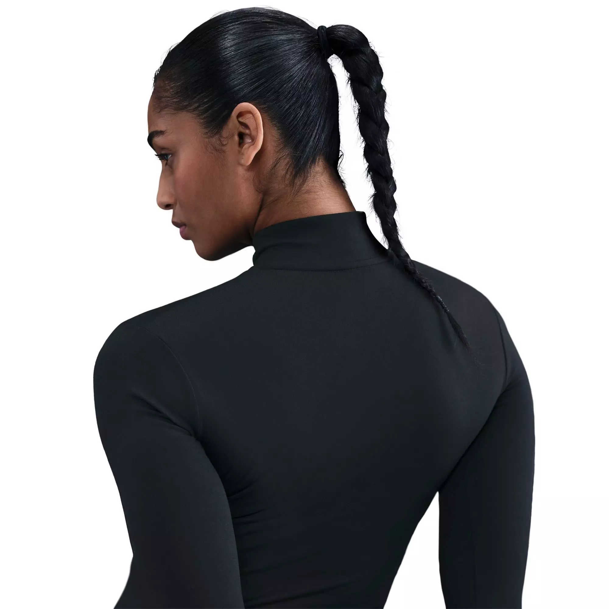 Nike Women's One Fitted Dri-FIT Full-Zip Jacket - BLACK