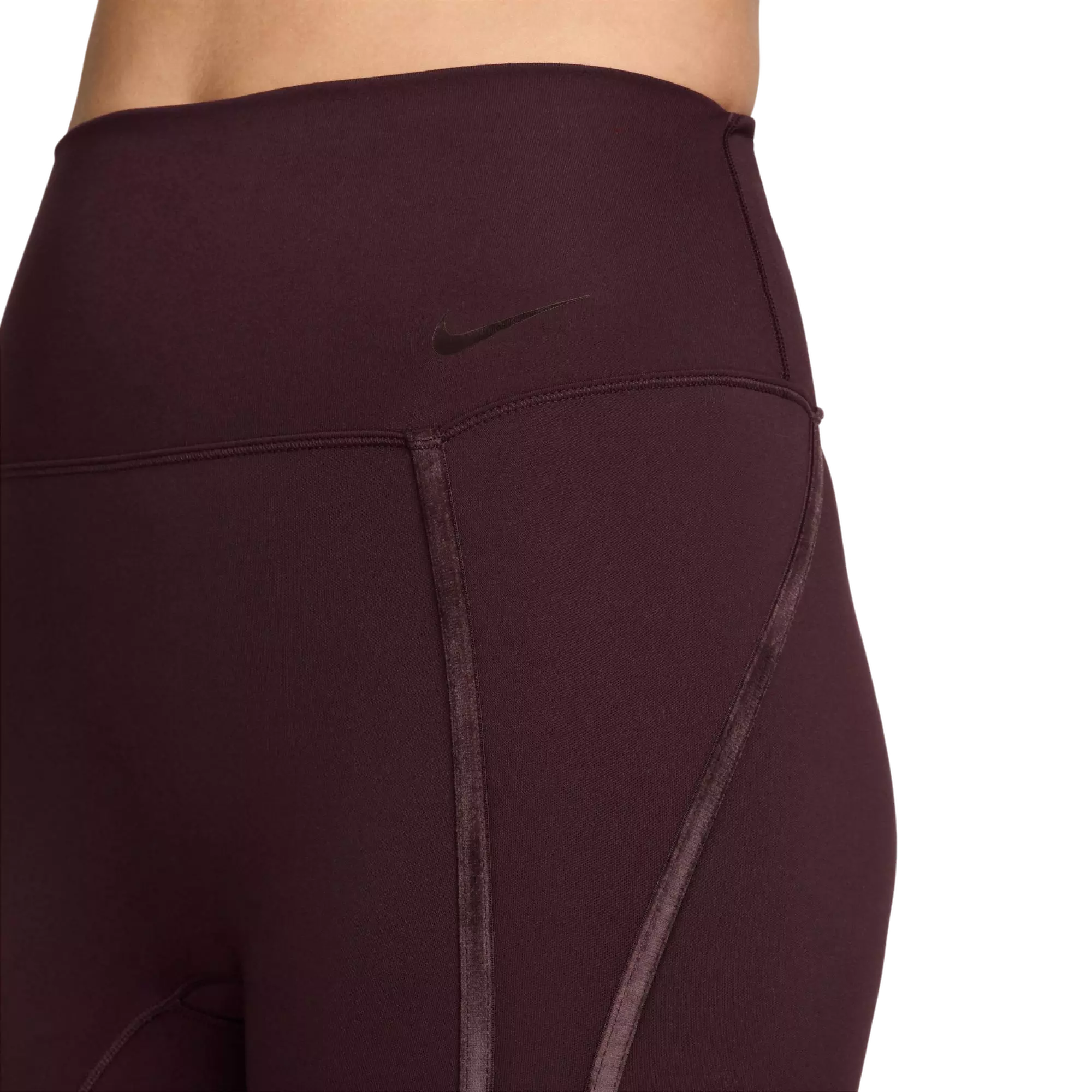 Nike Women's One High-Waisted 7/8 Leggings - BURGUNDY