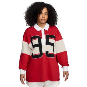 Nike Women's Sportswear Street Long-Sleeve Rugby Polo
