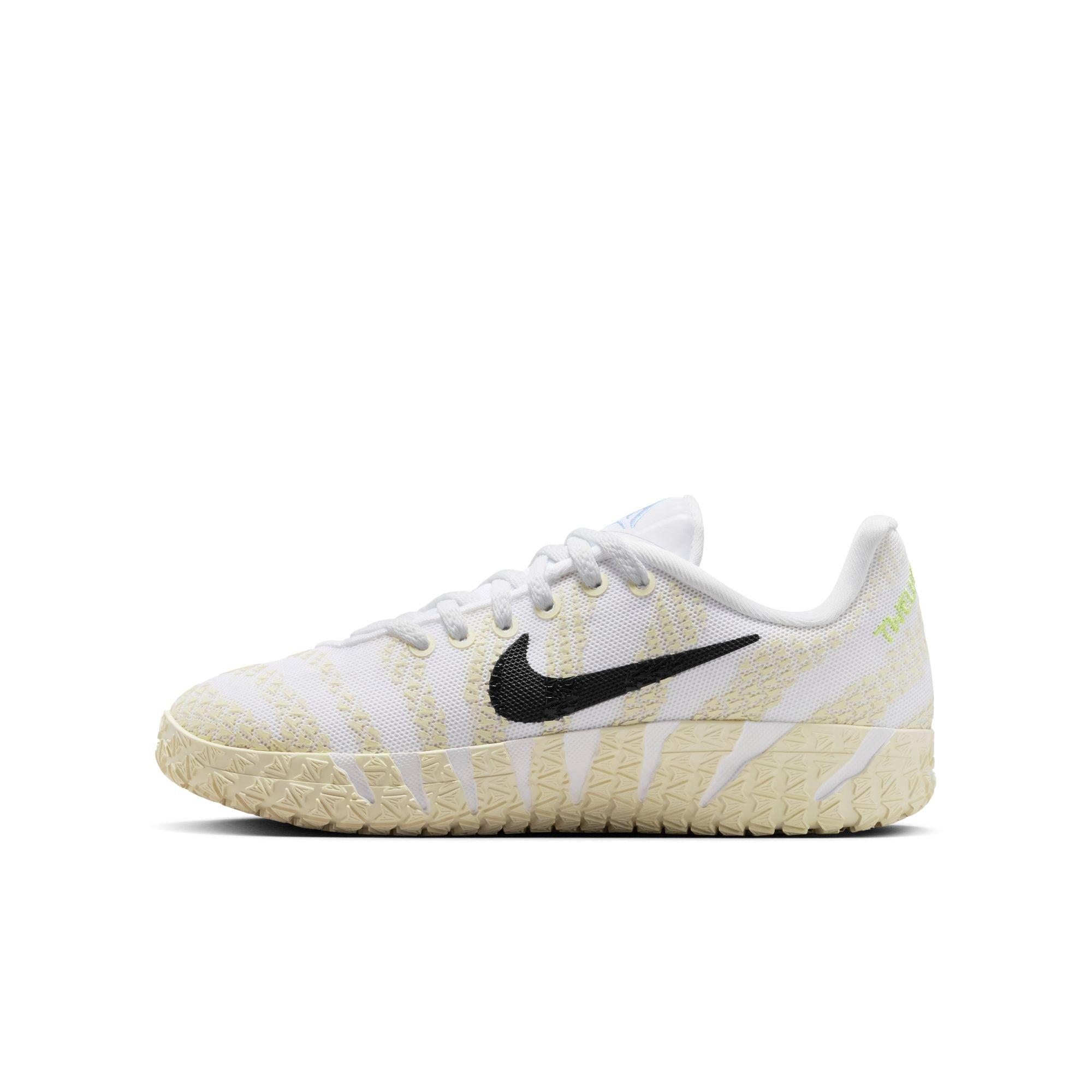 Nike Ja 3 Grade School Kids' "White/Black/Coconut Milk/Desert Khaki" Basketball Shoe