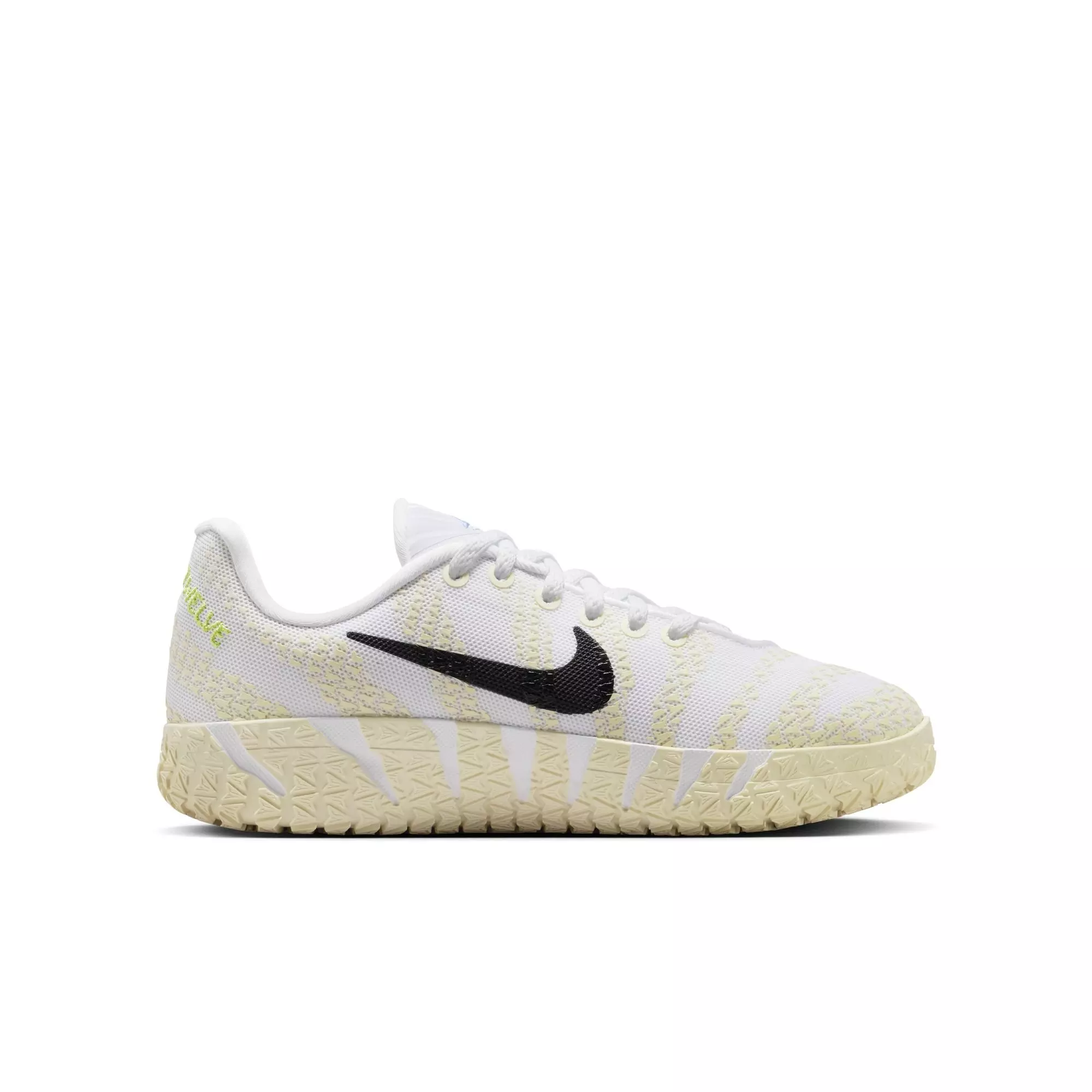 Nike Ja 3 "White/Black/Coconut Milk/Desert Khaki" Grade School Kids' Basketball Shoe - WHITE/BLACK/COCONUT MILK/DESERT KHAKI