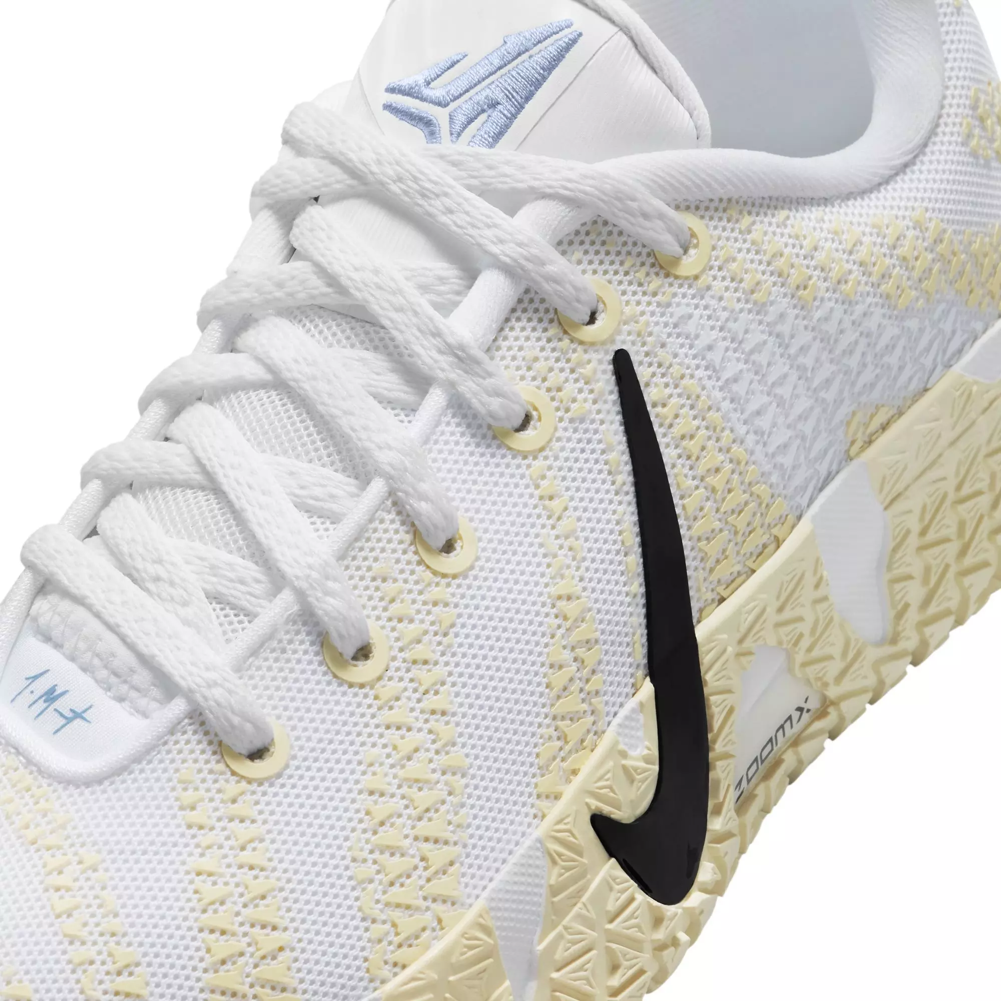 Nike Ja 3 "White/Black/Coconut Milk/Desert Khaki" Grade School Kids' Basketball Shoe - WHITE/BLACK/COCONUT MILK/DESERT KHAKI