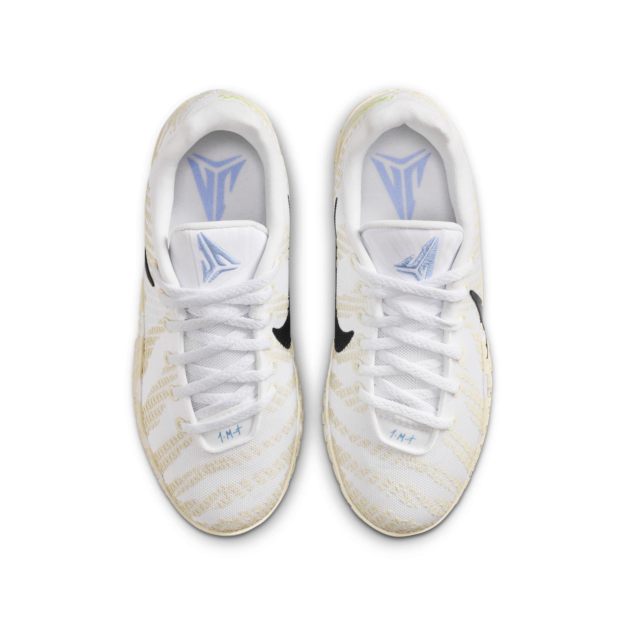 Nike Ja 3 Grade School Kids' "White/Black/Coconut Milk/Desert Khaki" Basketball Shoe