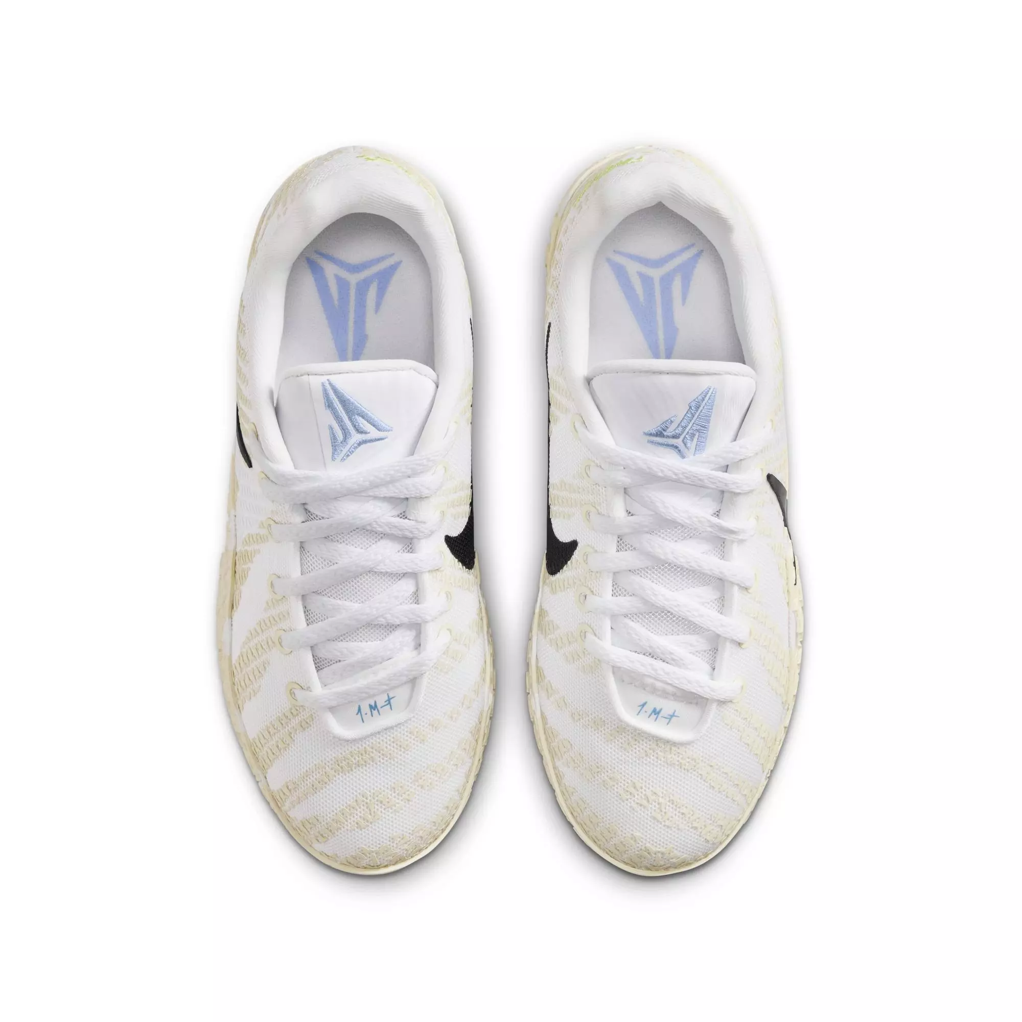 Nike Ja 3 "White/Black/Coconut Milk/Desert Khaki" Grade School Kids' Basketball Shoe - WHITE/BLACK/COCONUT MILK/DESERT KHAKI