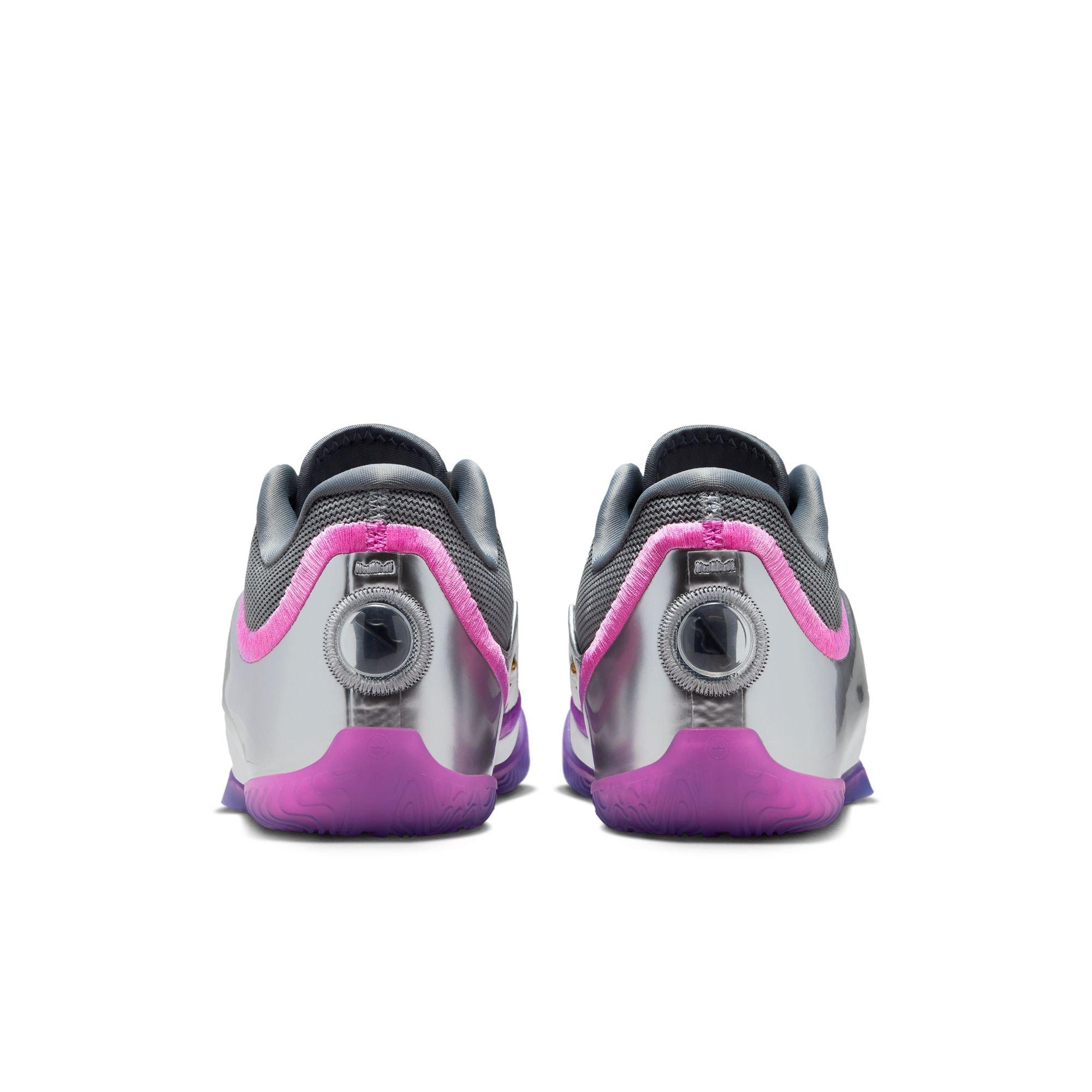 Nike LeBron XXIII "Bubble Boy" Grade School Kids' Basketball Shoe - COOL GREY/METALLIC SILVER Thumbnail View 14