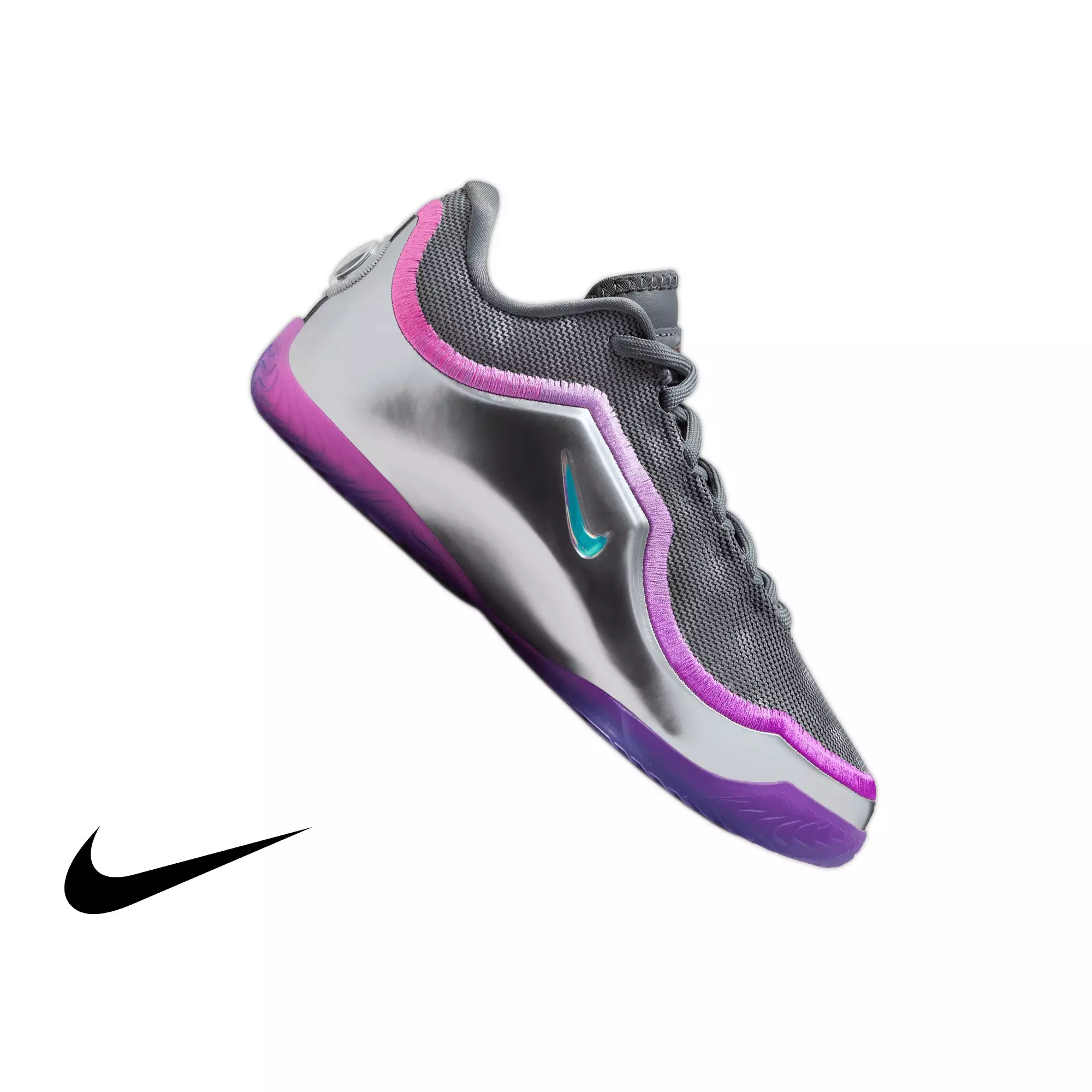 Nike LeBron XXIII "Bubble Boy" Grade School Kids' Basketball Shoe - COOL GREY/METALLIC SILVER