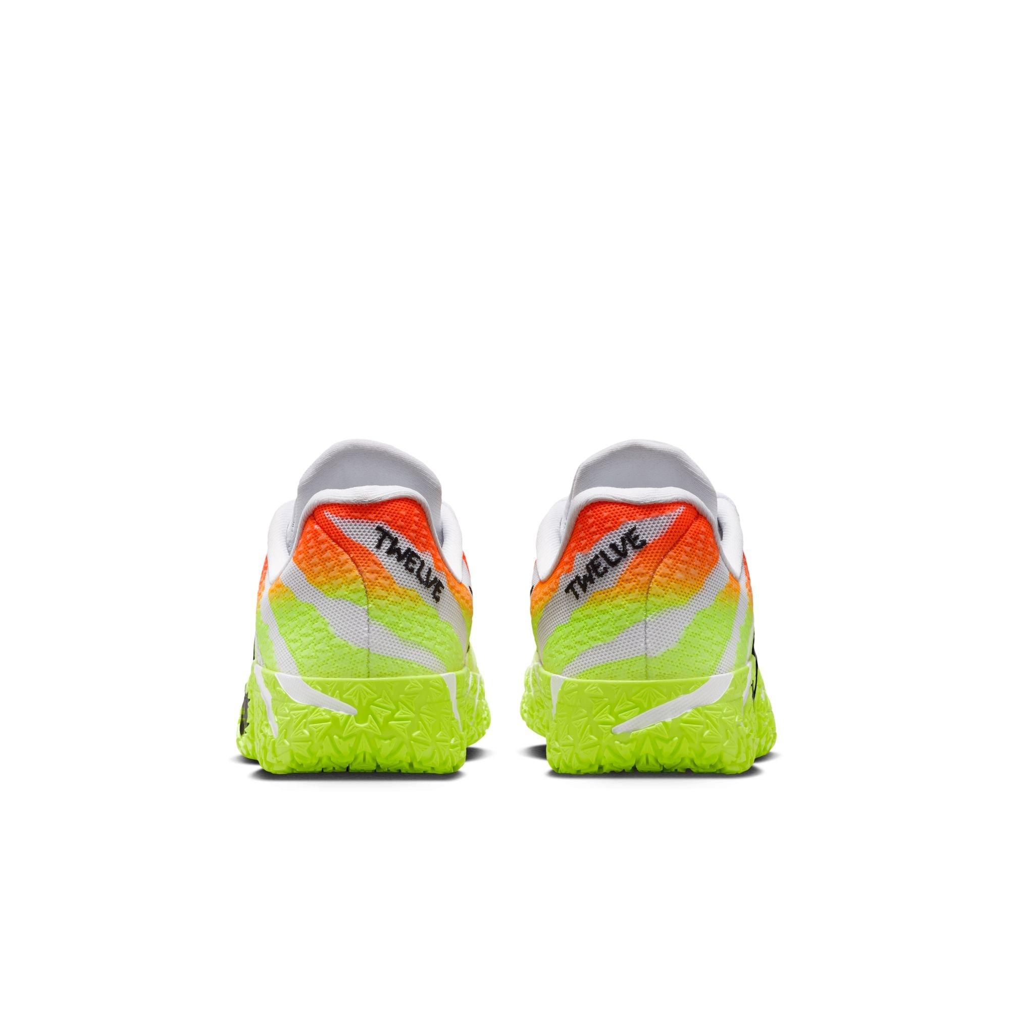 Nike Ja 3 "Christmas" Grade School Kids' Basketball Shoe - WHITE/BRIGHT CRIMSON/VOLT Thumbnail View 12