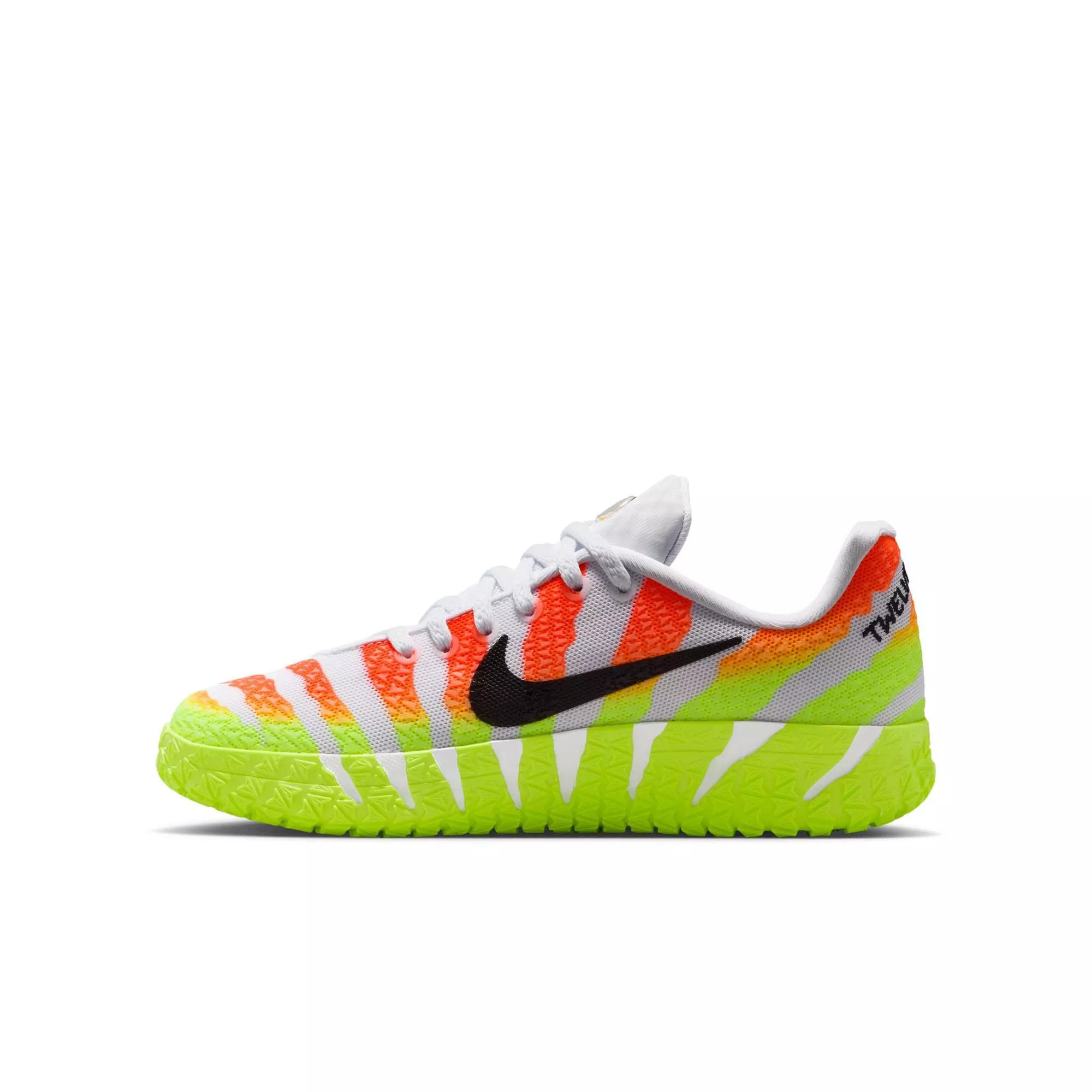 Nike Ja 3 "Christmas" Grade School Kids' Basketball Shoe - WHITE/BRIGHT CRIMSON/VOLT
