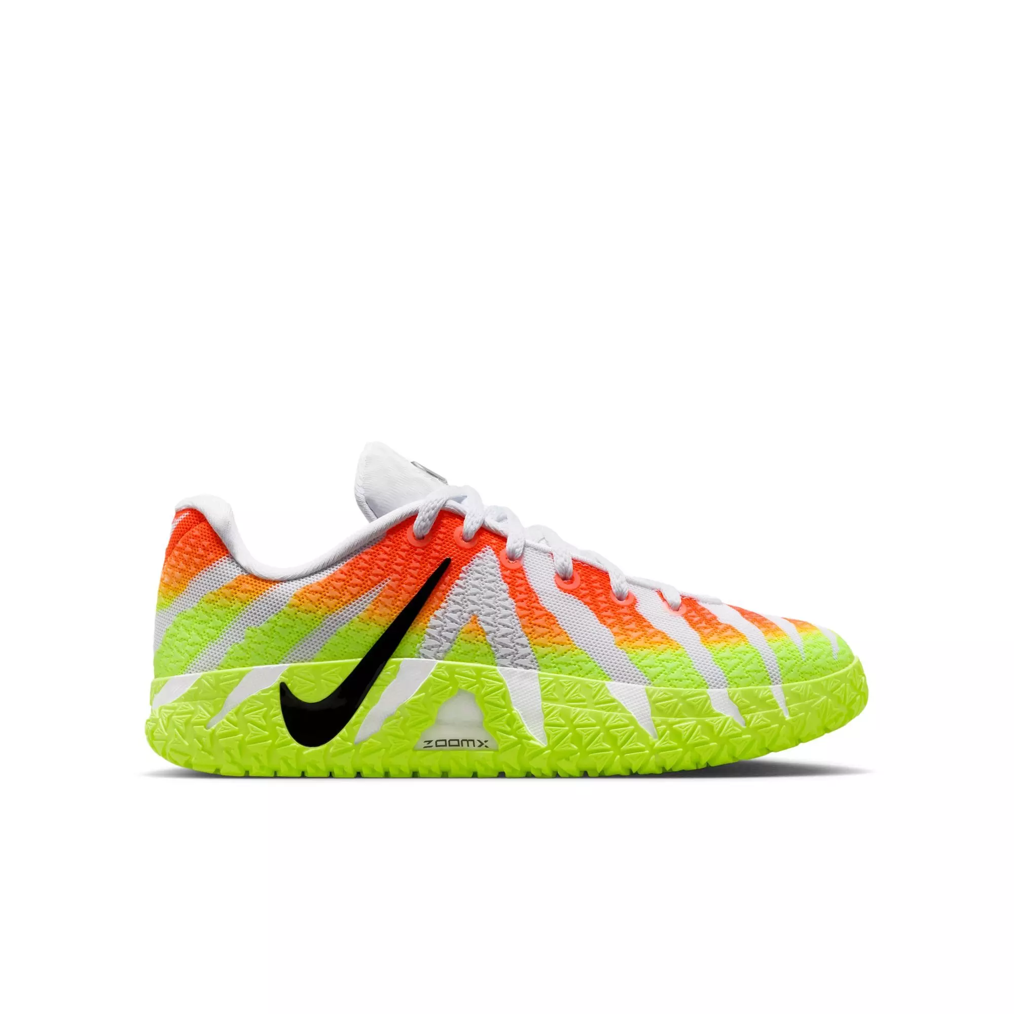 Nike Ja 3 "Snowed In" Grade School Kids' Basketball Shoe - WHITE/BRIGHT CRIMSON/VOLT